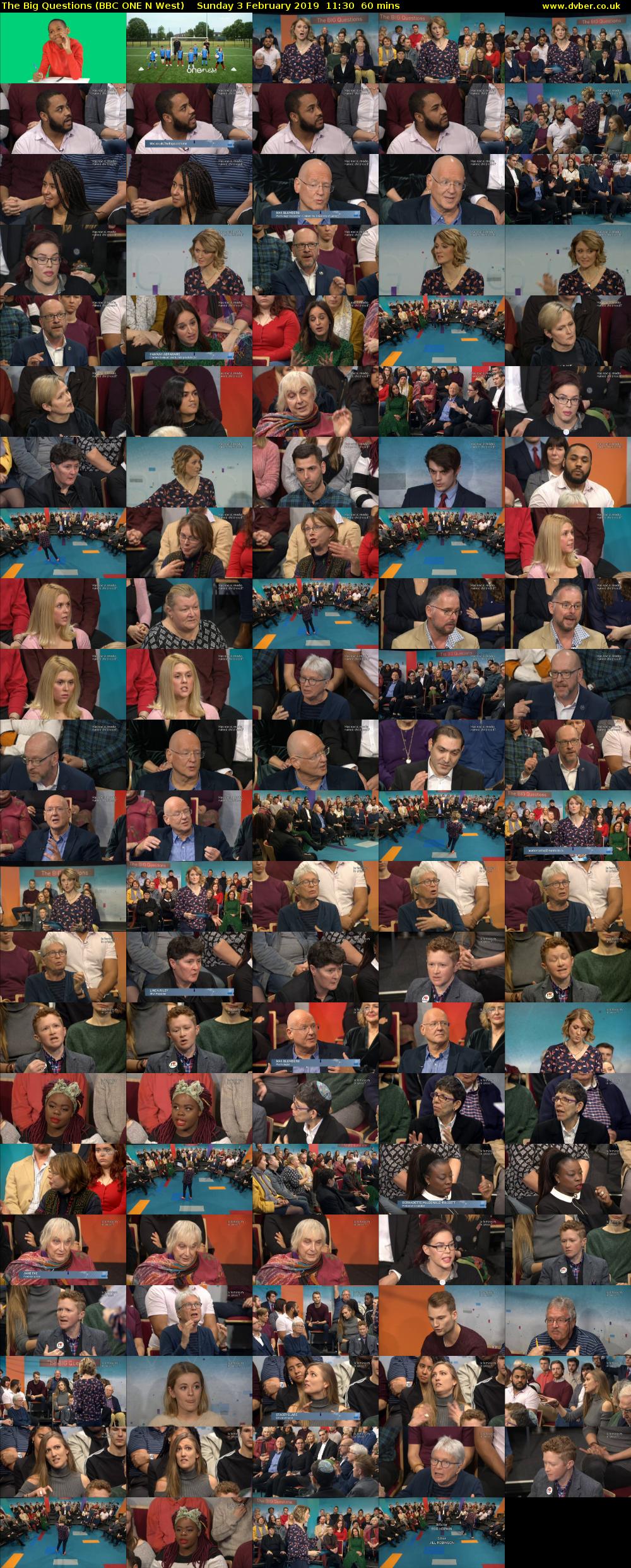 The Big Questions (BBC ONE N West) Sunday 3 February 2019 11:30 - 12:30