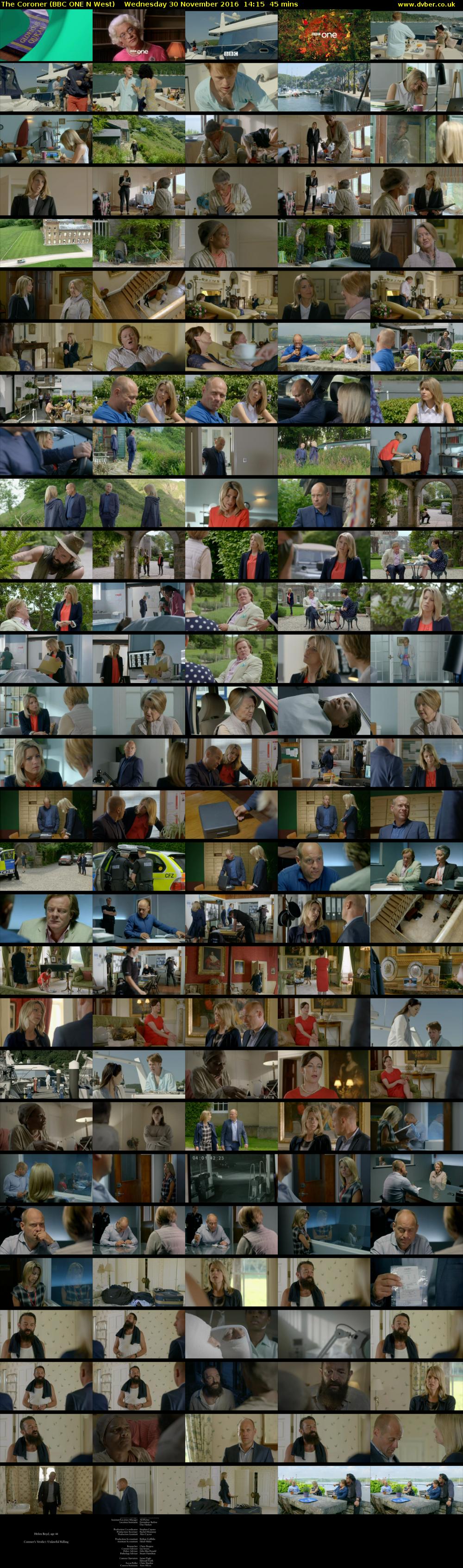 The Coroner (BBC ONE N West) Wednesday 30 November 2016 14:15 - 15:00