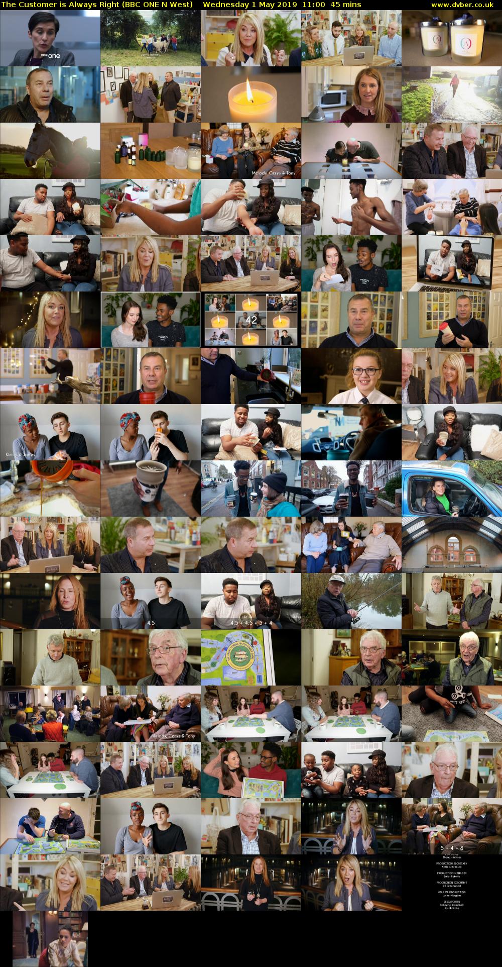 The Customer Is Always Right (BBC ONE N West) Wednesday 1 May 2019 11:00 - 11:45