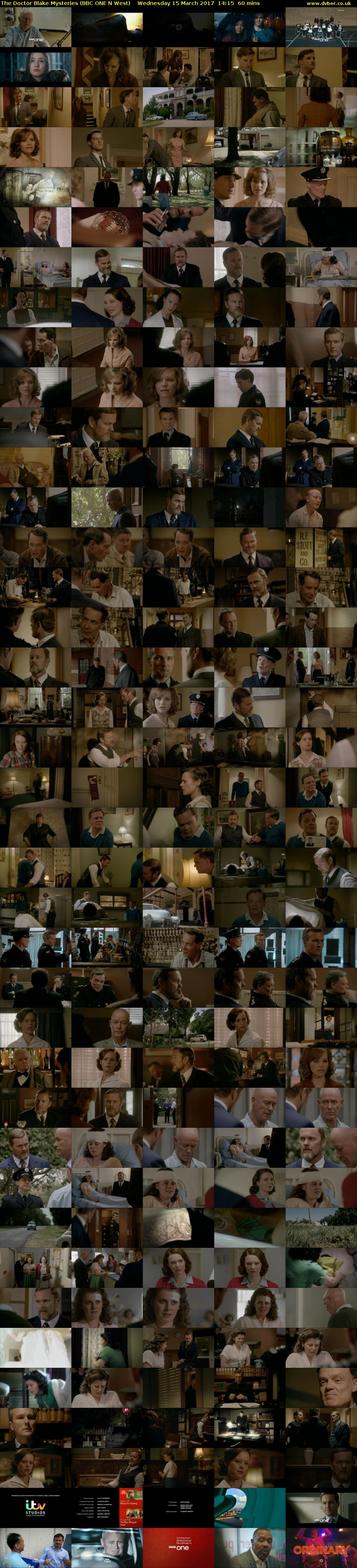 The Doctor Blake Mysteries (BBC ONE N West) Wednesday 15 March 2017 14:15 - 15:15