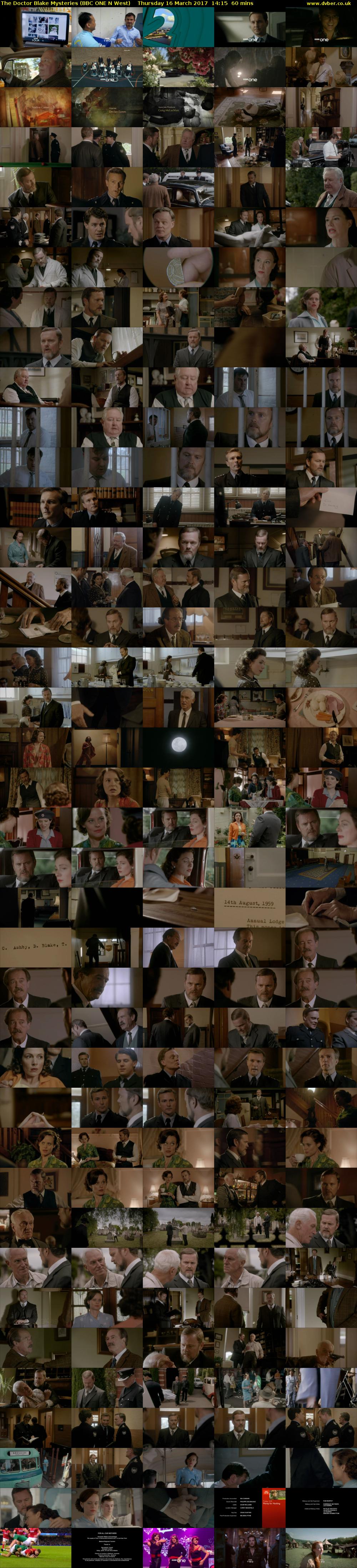 The Doctor Blake Mysteries (BBC ONE N West) Thursday 16 March 2017 14:15 - 15:15