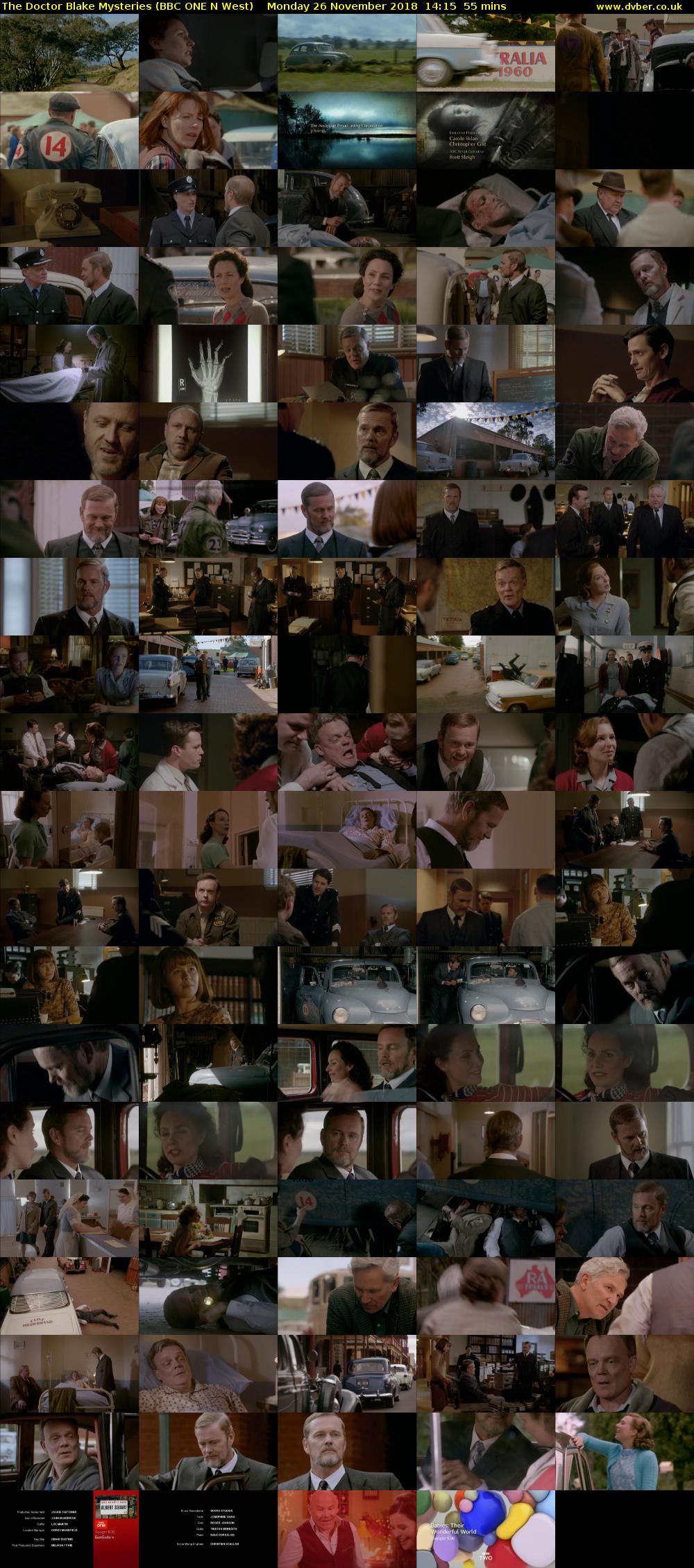 The Doctor Blake Mysteries (BBC ONE N West) Monday 26 November 2018 14:15 - 15:10