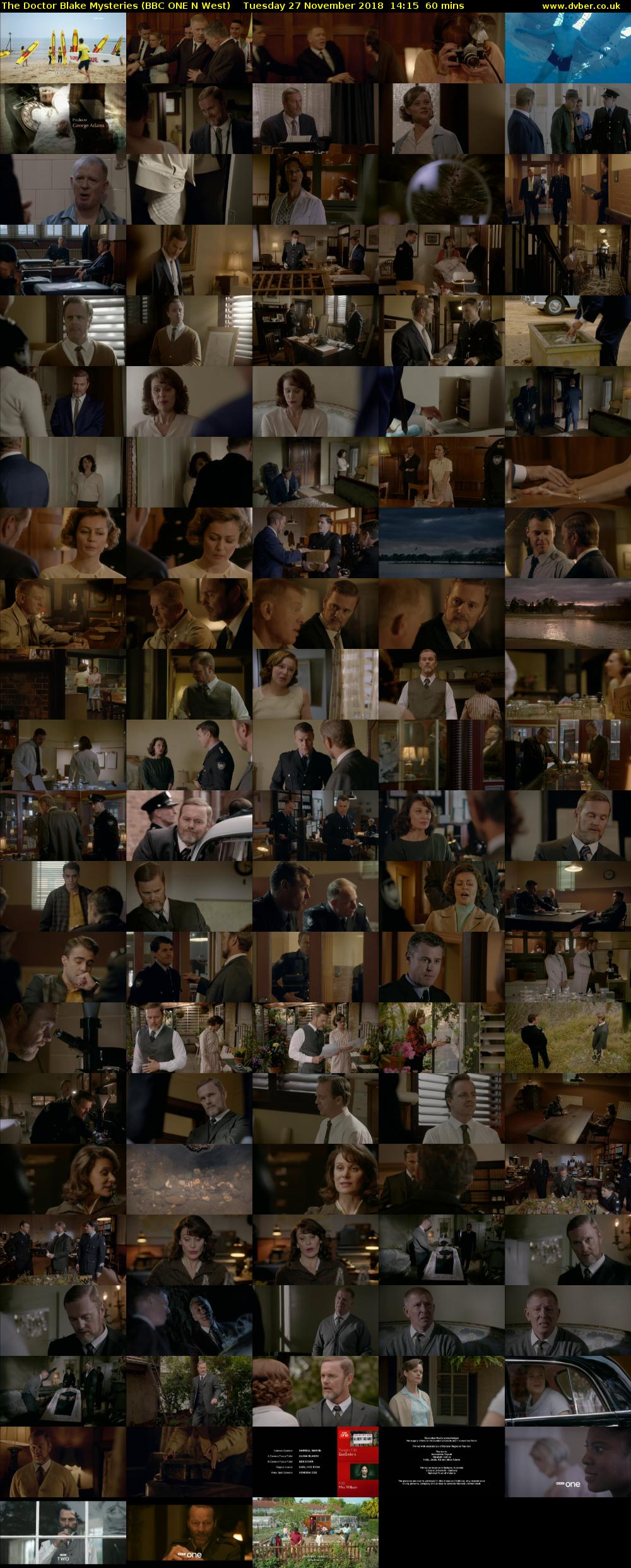 The Doctor Blake Mysteries (BBC ONE N West) Tuesday 27 November 2018 14:15 - 15:15