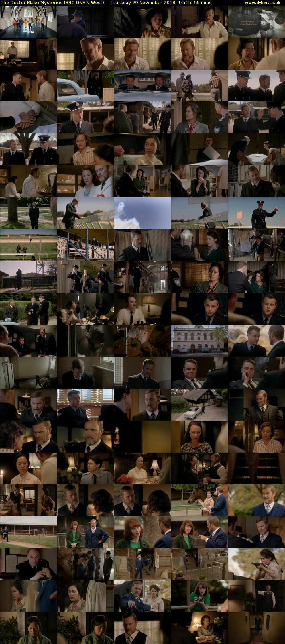 The Doctor Blake Mysteries (BBC ONE N West) Thursday 29 November 2018 14:15 - 15:10