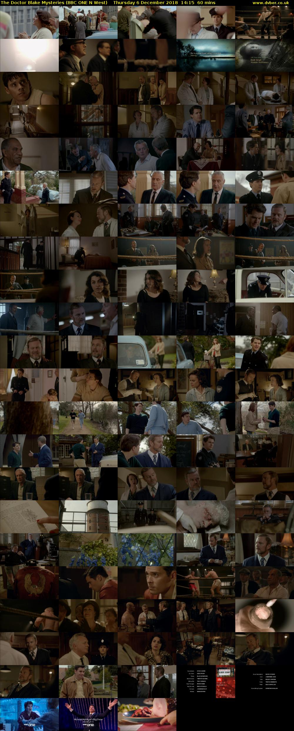 The Doctor Blake Mysteries (BBC ONE N West) Thursday 6 December 2018 14:15 - 15:15