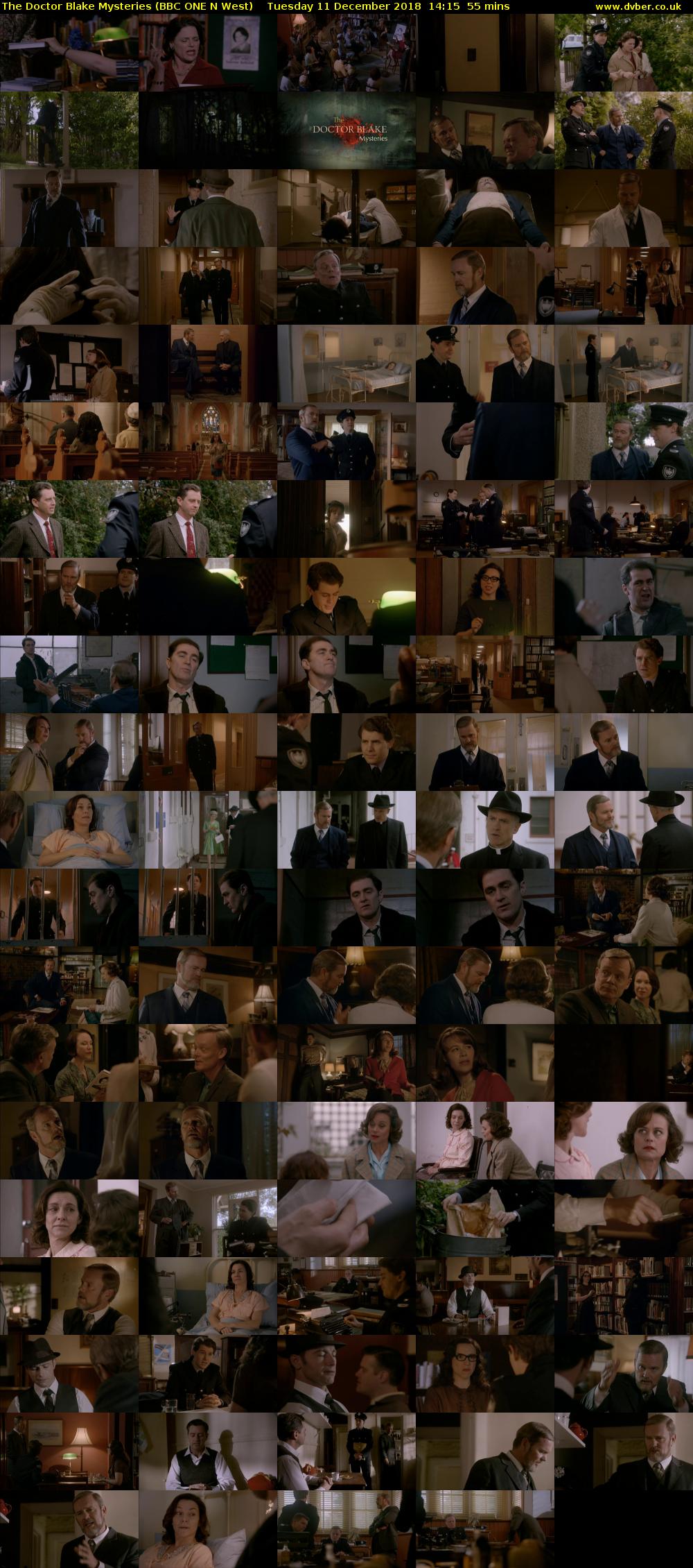 The Doctor Blake Mysteries (BBC ONE N West) Tuesday 11 December 2018 14:15 - 15:10