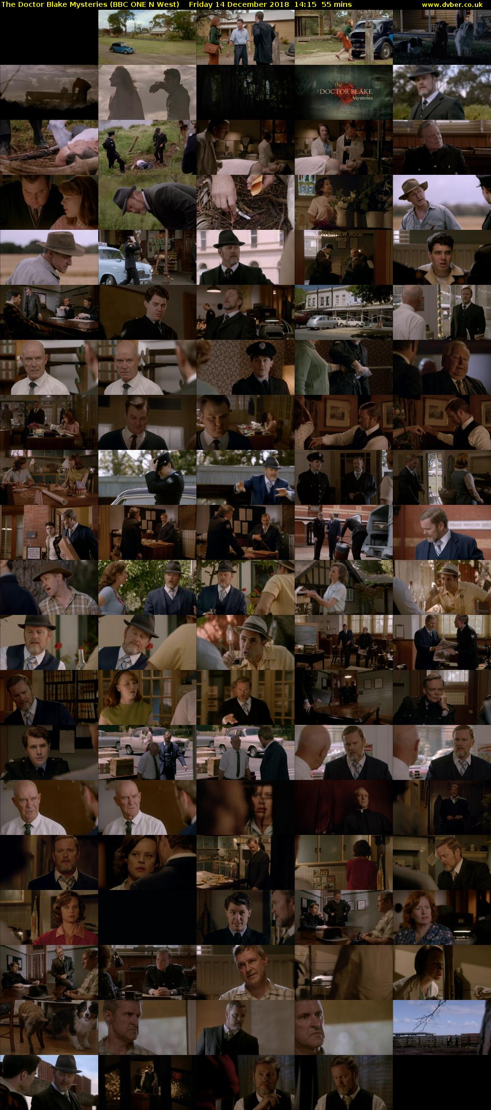 The Doctor Blake Mysteries (BBC ONE N West) Friday 14 December 2018 14:15 - 15:10