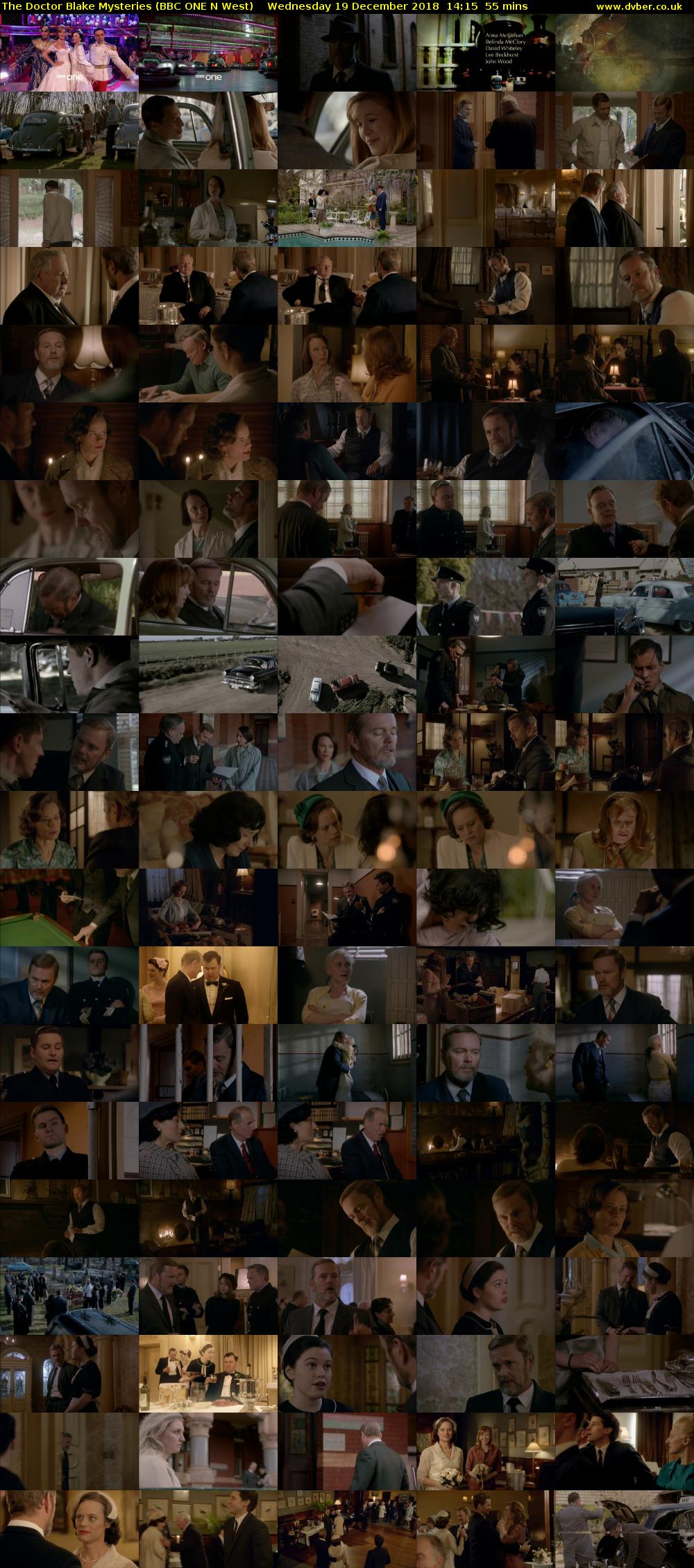 The Doctor Blake Mysteries (BBC ONE N West) Wednesday 19 December 2018 14:15 - 15:10