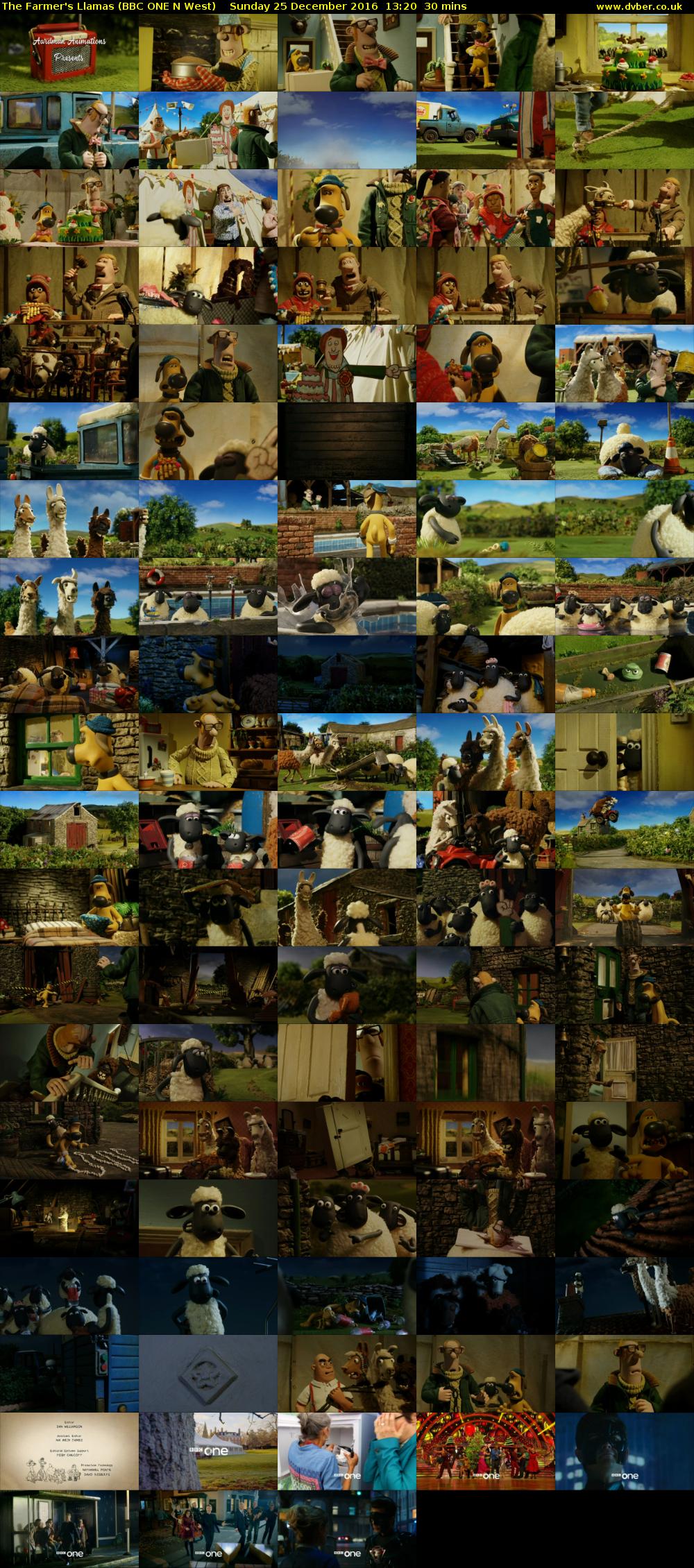 The Farmer's Llamas (BBC ONE N West) Sunday 25 December 2016 13:20 - 13:50
