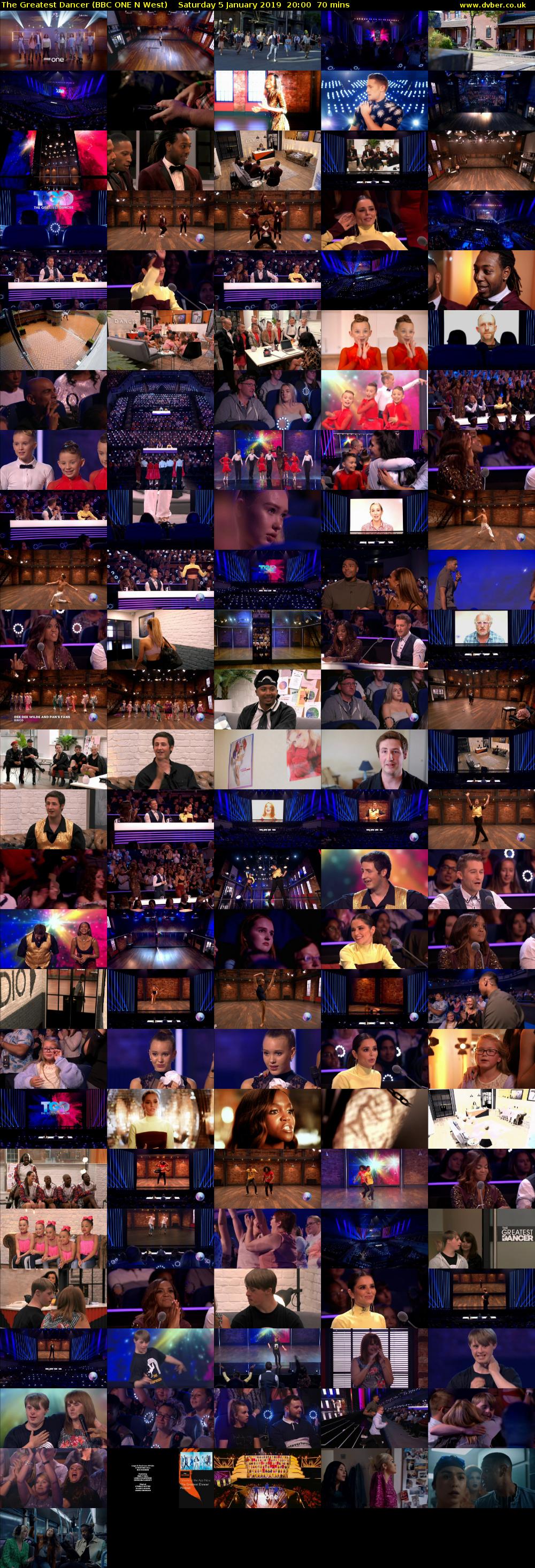 The Greatest Dancer (BBC ONE N West) Saturday 5 January 2019 20:00 - 21:10