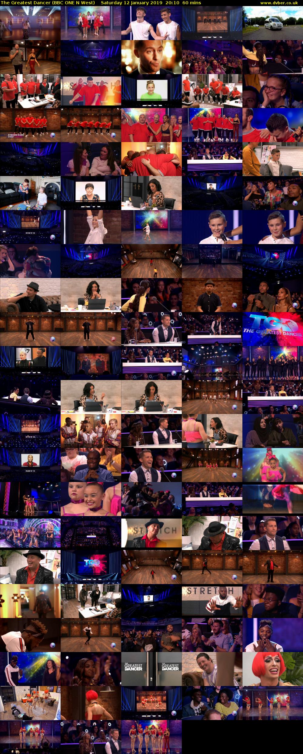 The Greatest Dancer (BBC ONE N West) Saturday 12 January 2019 20:10 - 21:10