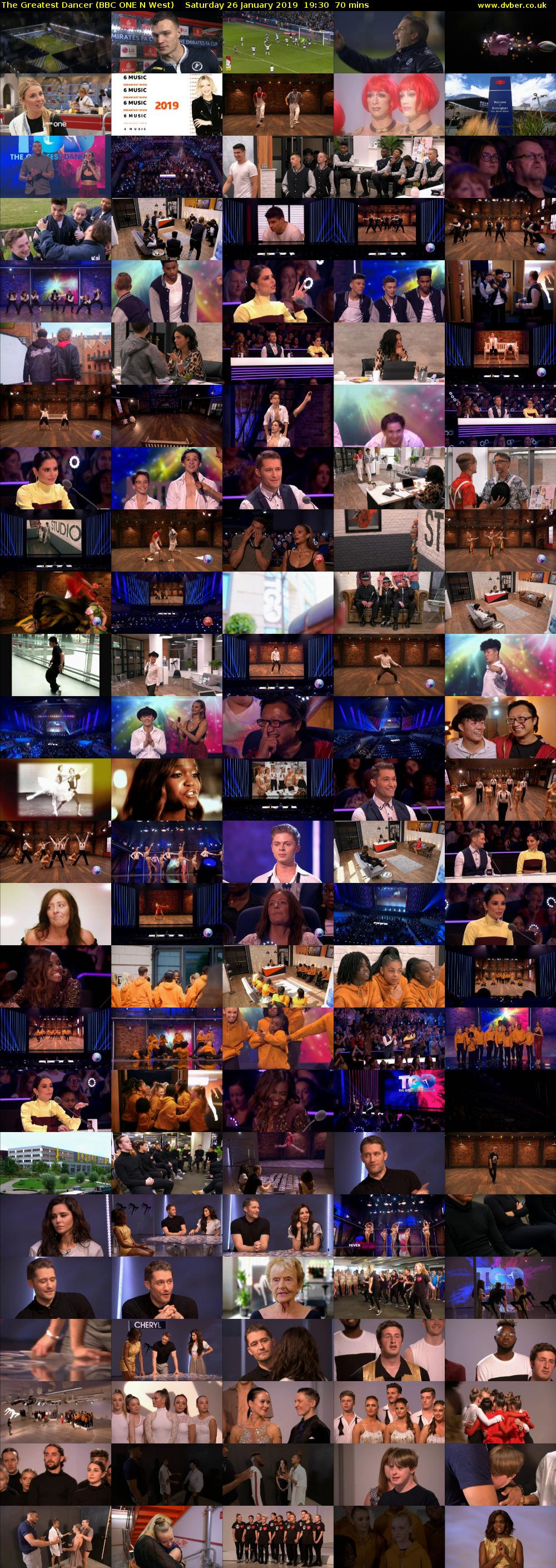 The Greatest Dancer (BBC ONE N West) Saturday 26 January 2019 19:30 - 20:40