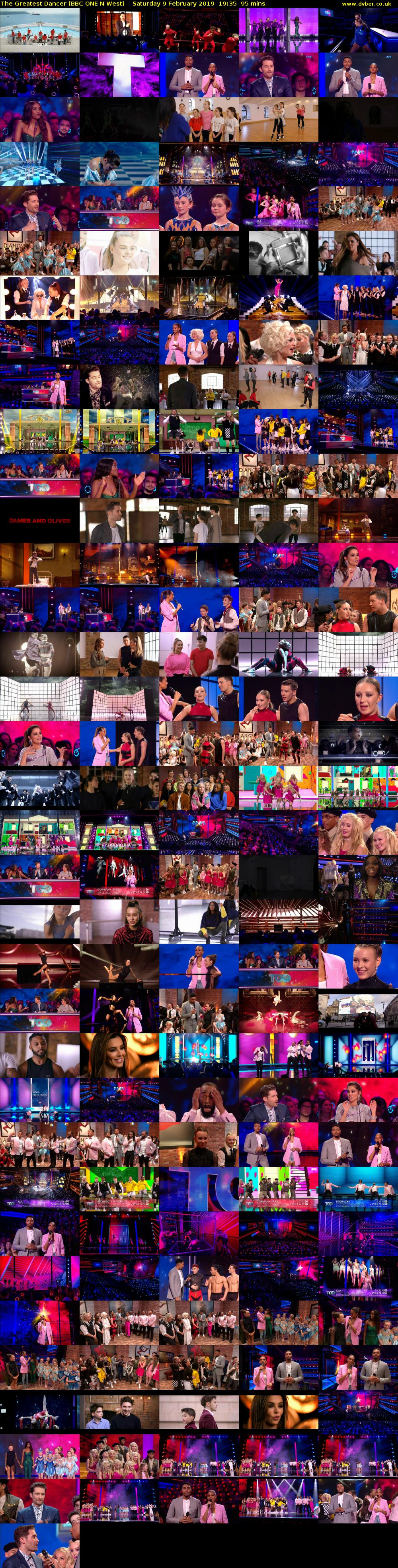 The Greatest Dancer (BBC ONE N West) Saturday 9 February 2019 19:35 - 21:10