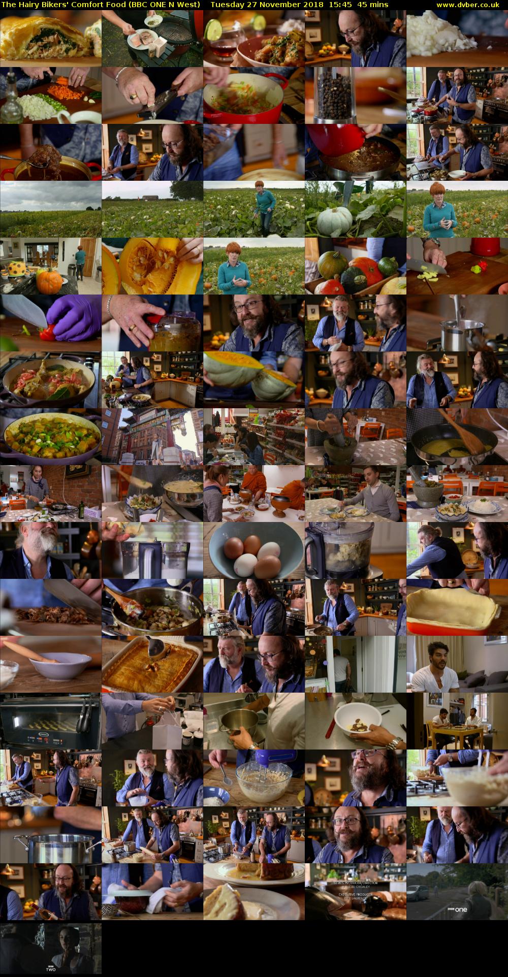 The Hairy Bikers' Comfort Food (BBC ONE N West) Tuesday 27 November 2018 15:45 - 16:30