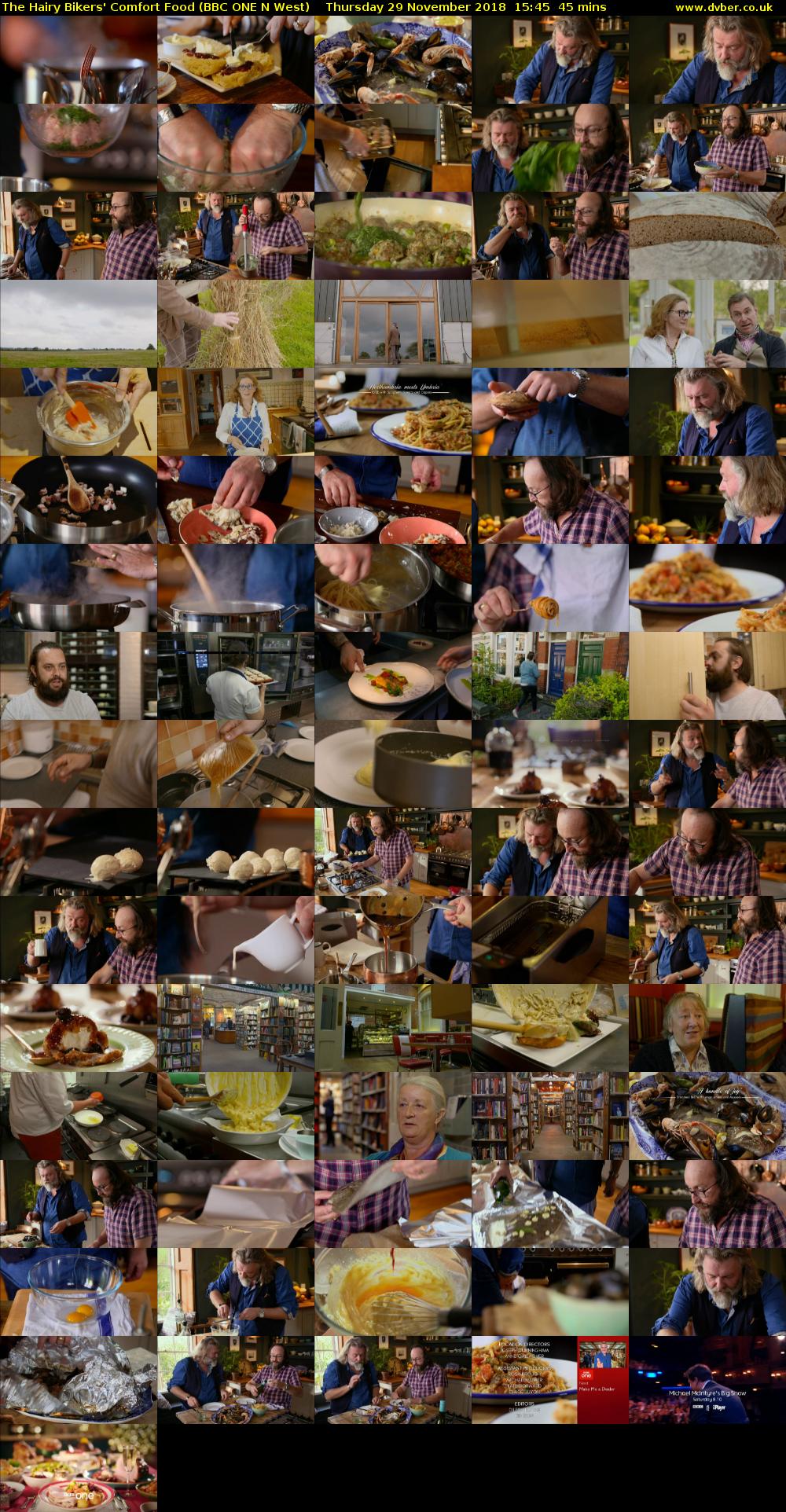 The Hairy Bikers' Comfort Food (BBC ONE N West) Thursday 29 November 2018 15:45 - 16:30