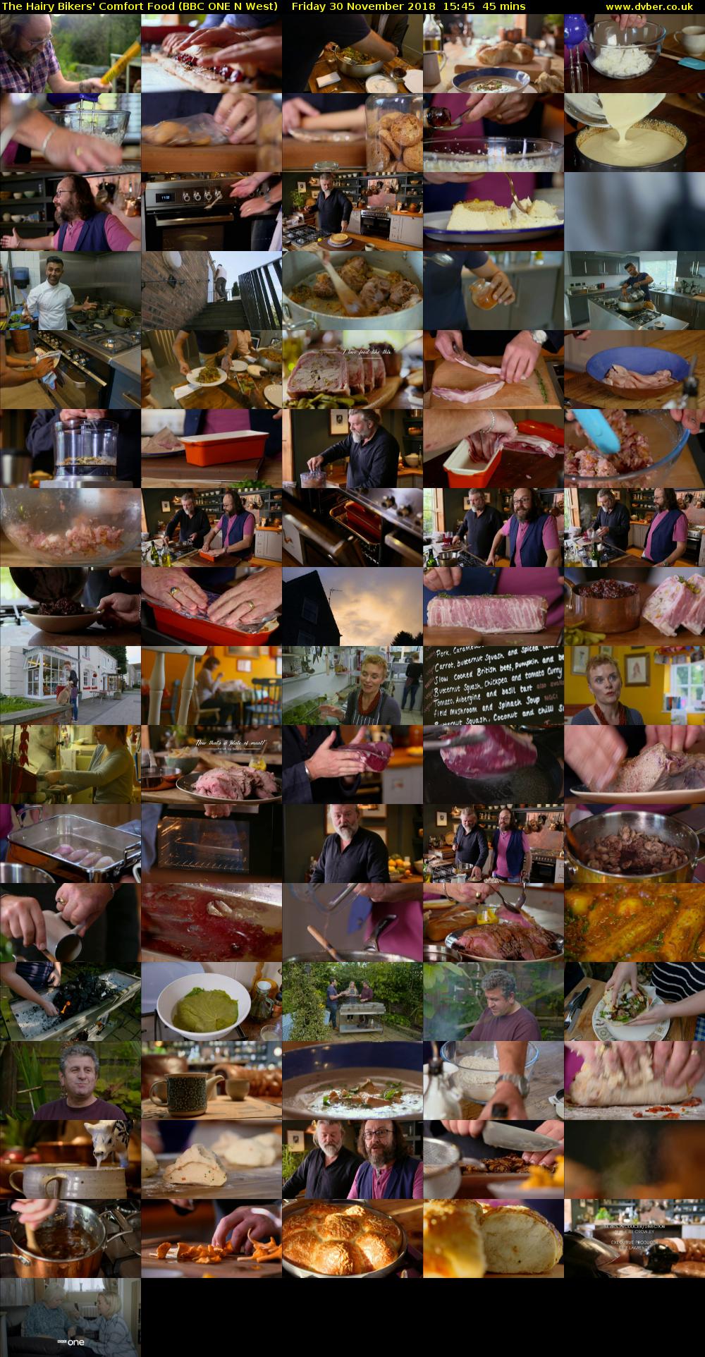 The Hairy Bikers' Comfort Food (BBC ONE N West) Friday 30 November 2018 15:45 - 16:30