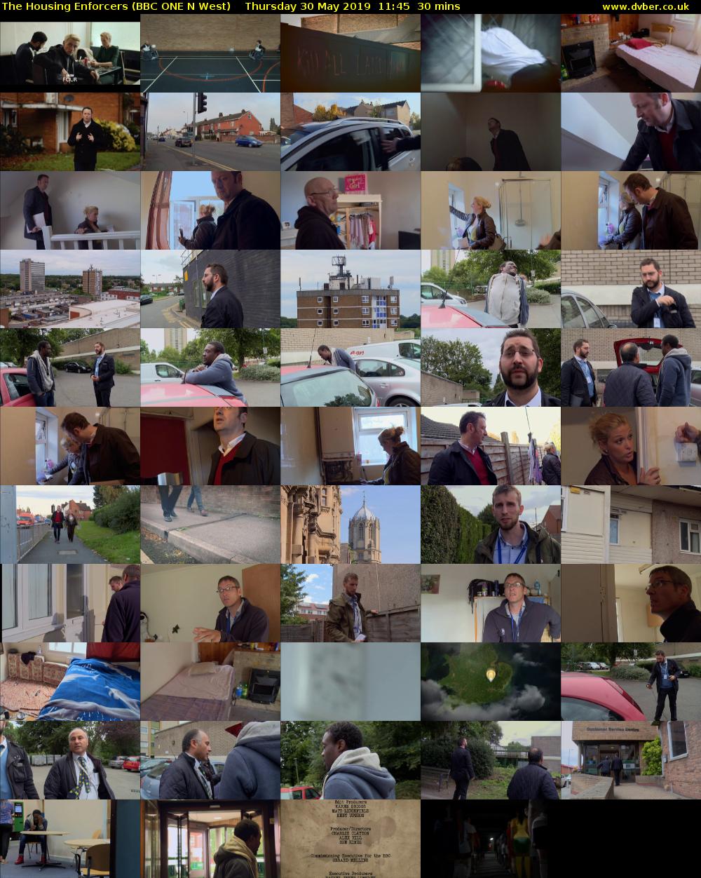 The Housing Enforcers (BBC ONE N West) Thursday 30 May 2019 11:45 - 12:15