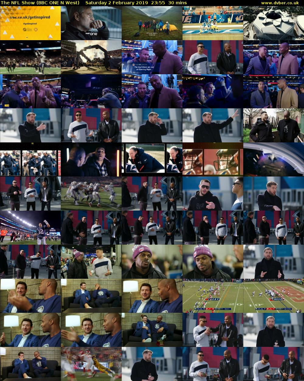 The NFL Show (BBC ONE N West) Saturday 2 February 2019 23:55 - 00:25