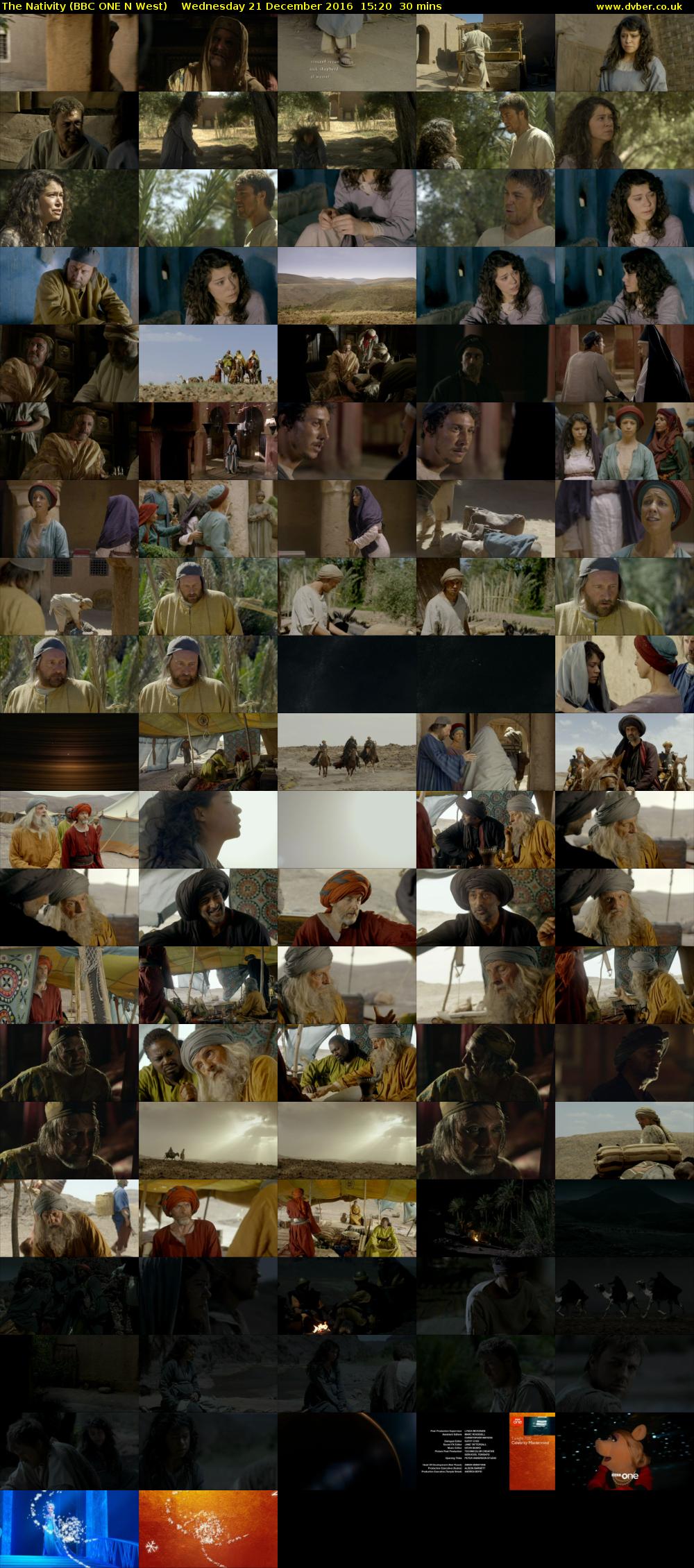The Nativity (BBC ONE N West) Wednesday 21 December 2016 15:20 - 15:50
