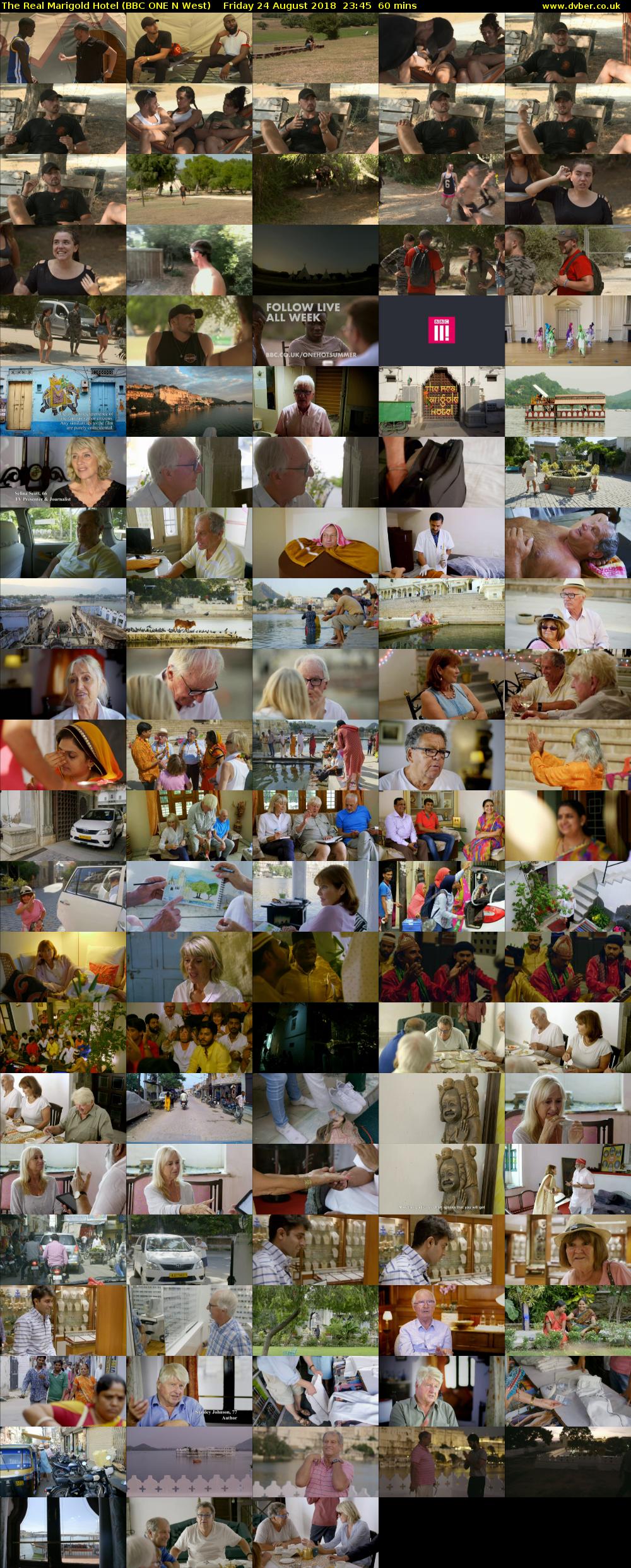 The Real Marigold Hotel (BBC ONE N West) Friday 24 August 2018 23:45 - 00:45