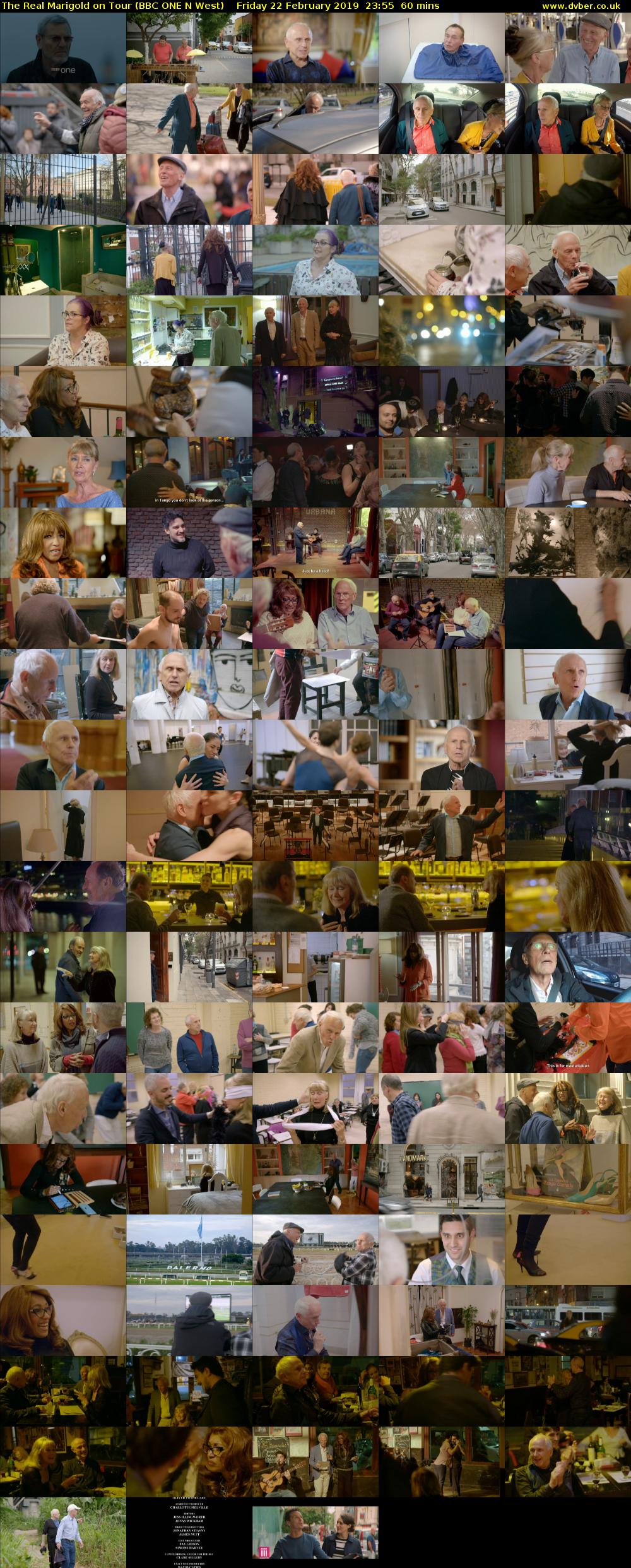 The Real Marigold on Tour (BBC ONE N West) Friday 22 February 2019 23:55 - 00:55