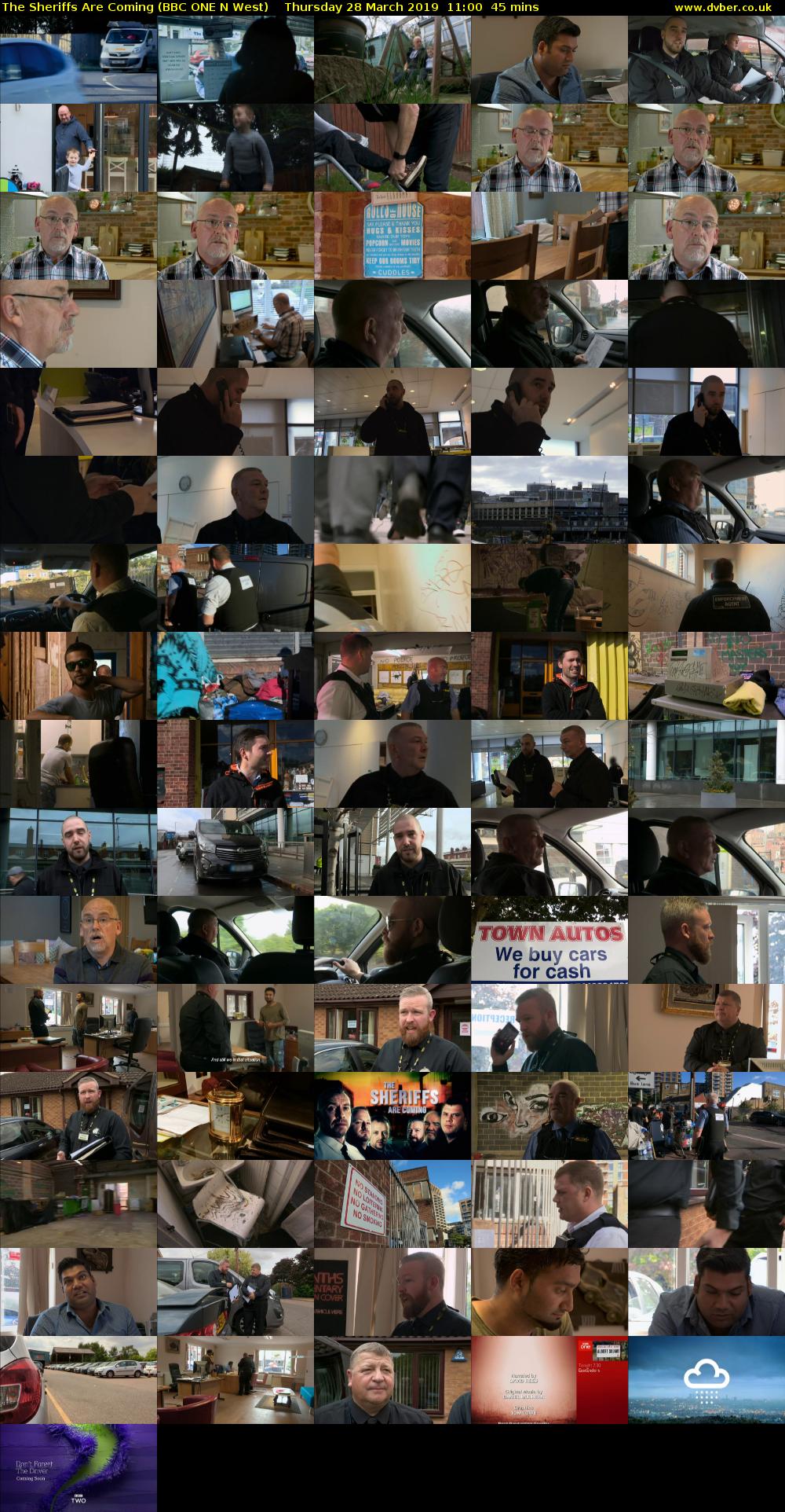 The Sheriffs Are Coming (BBC ONE N West) Thursday 28 March 2019 11:00 - 11:45