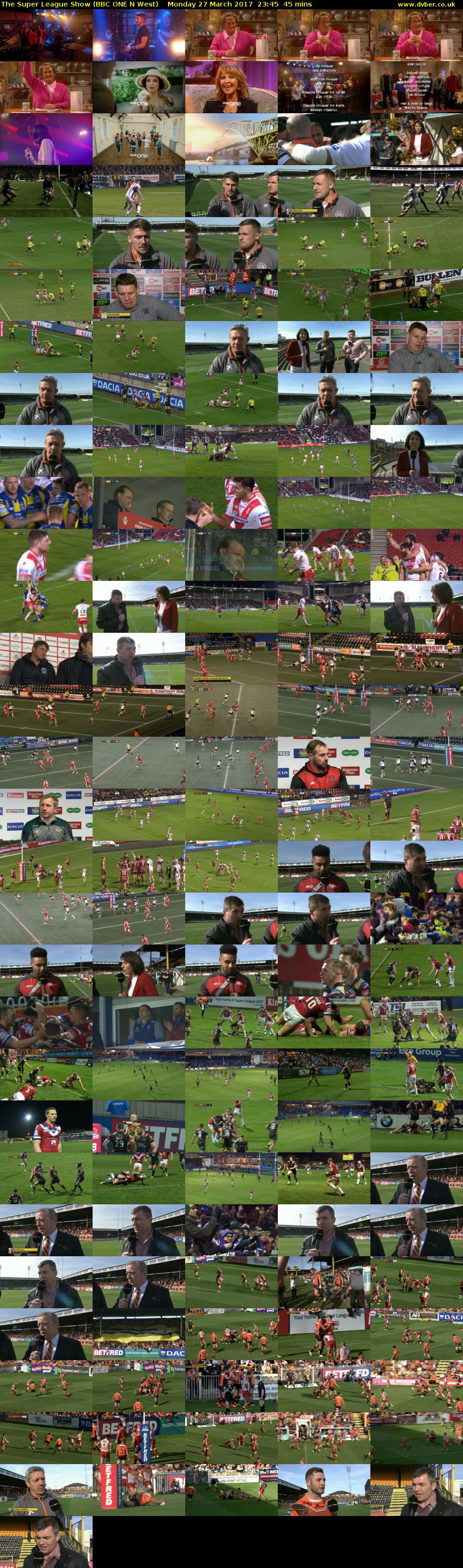 The Super League Show (BBC ONE N West) Monday 27 March 2017 23:45 - 00:30