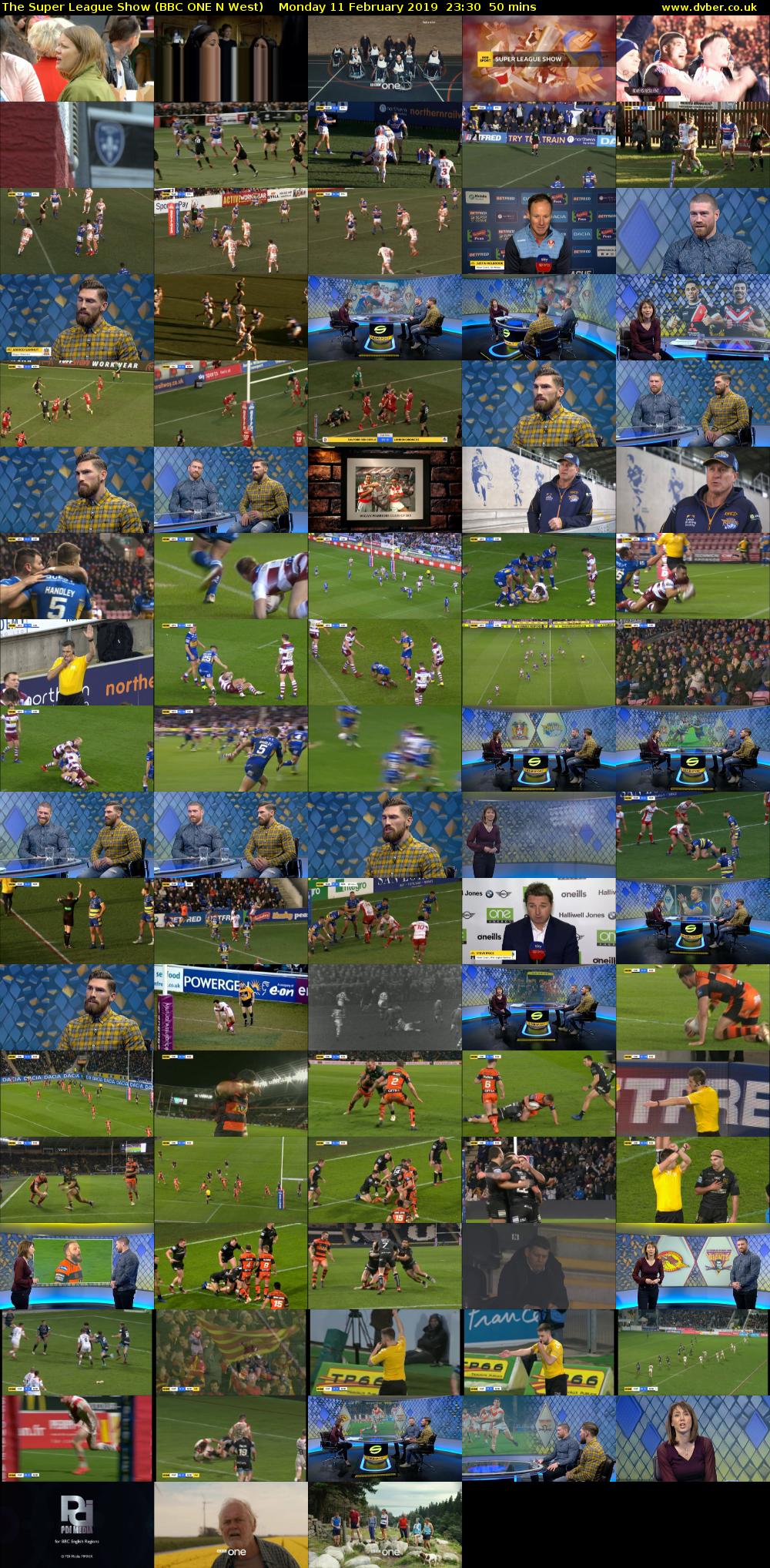 The Super League Show (BBC ONE N West) Monday 11 February 2019 23:30 - 00:20