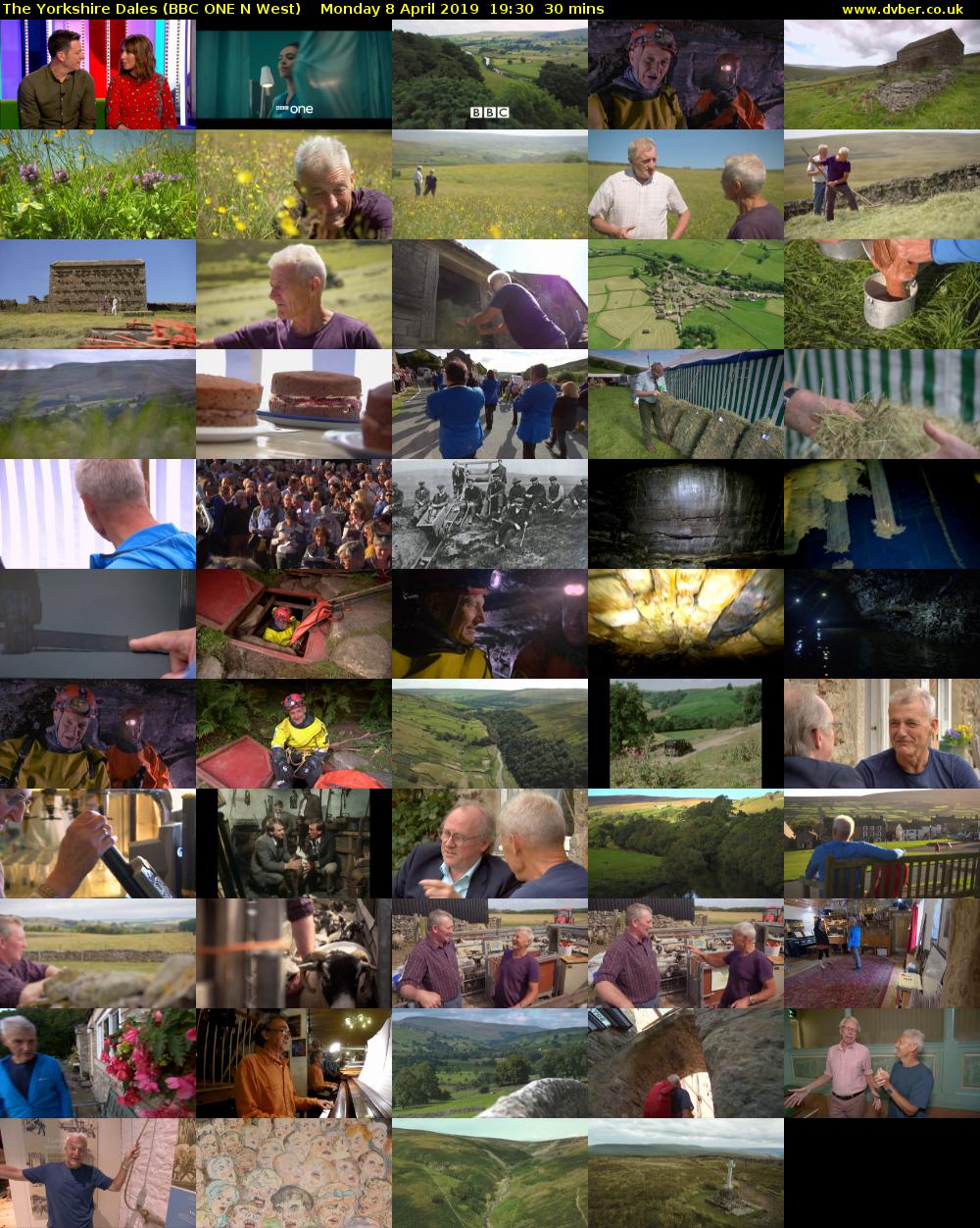 The Yorkshire Dales (BBC ONE N West) Monday 8 April 2019 19:30 - 20:00