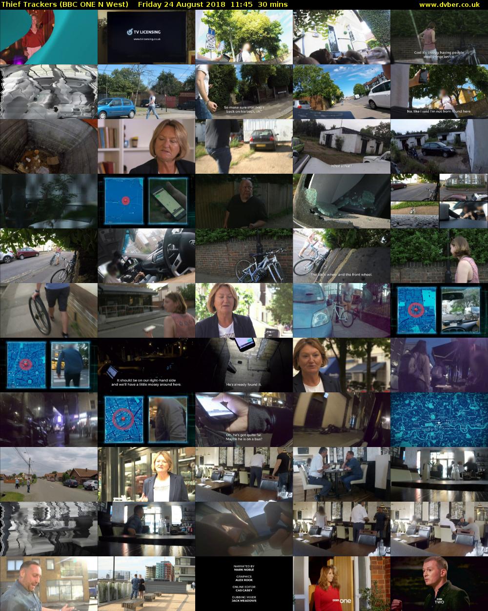 Thief Trackers (BBC ONE N West) Friday 24 August 2018 11:45 - 12:15