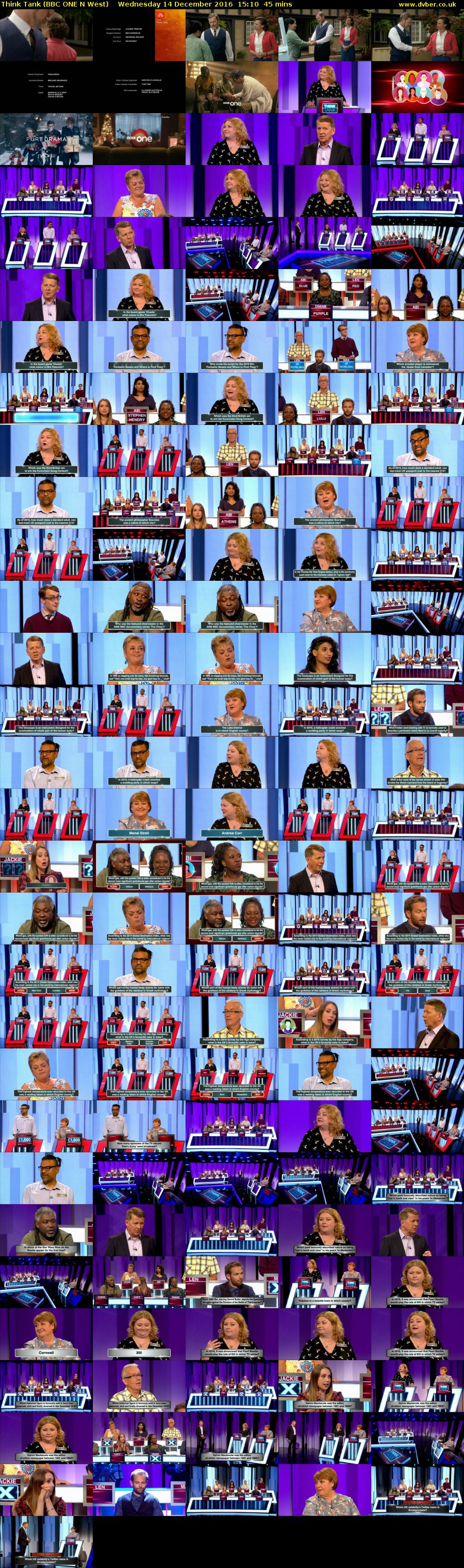 Think Tank (BBC ONE N West) Wednesday 14 December 2016 15:10 - 15:55