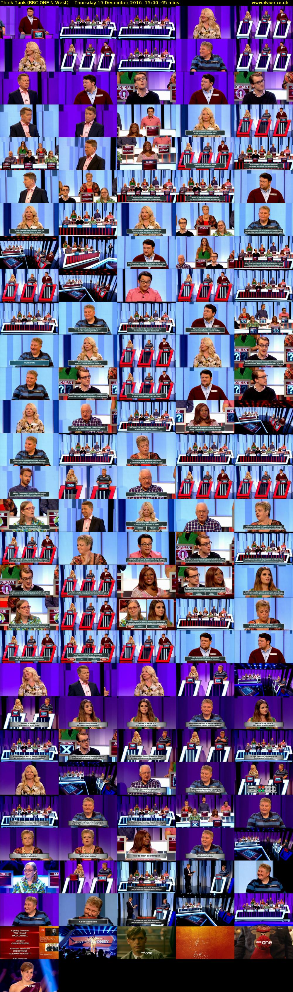 Think Tank (BBC ONE N West) Thursday 15 December 2016 15:00 - 15:45