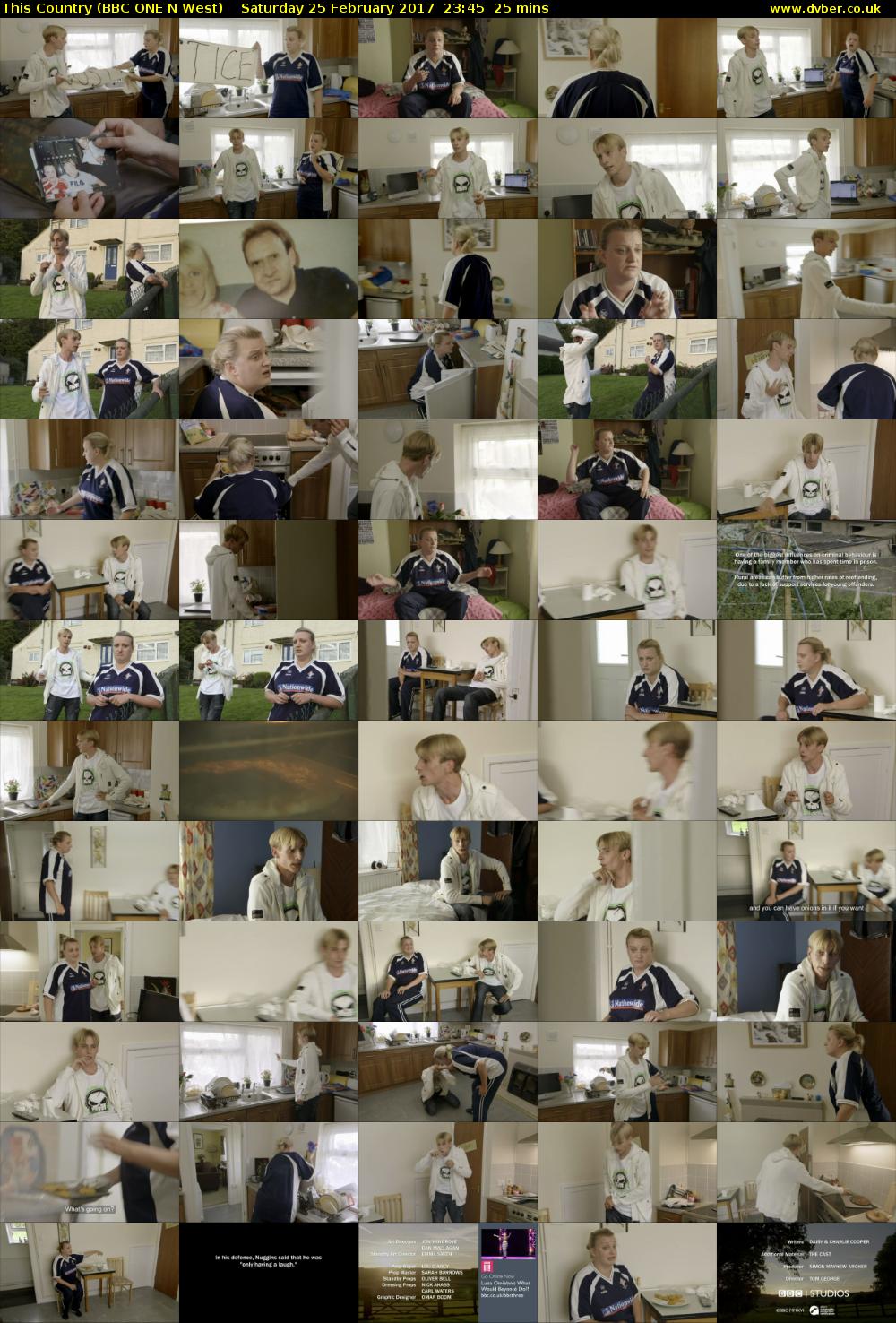 This Country (BBC ONE N West) Saturday 25 February 2017 23:45 - 00:10