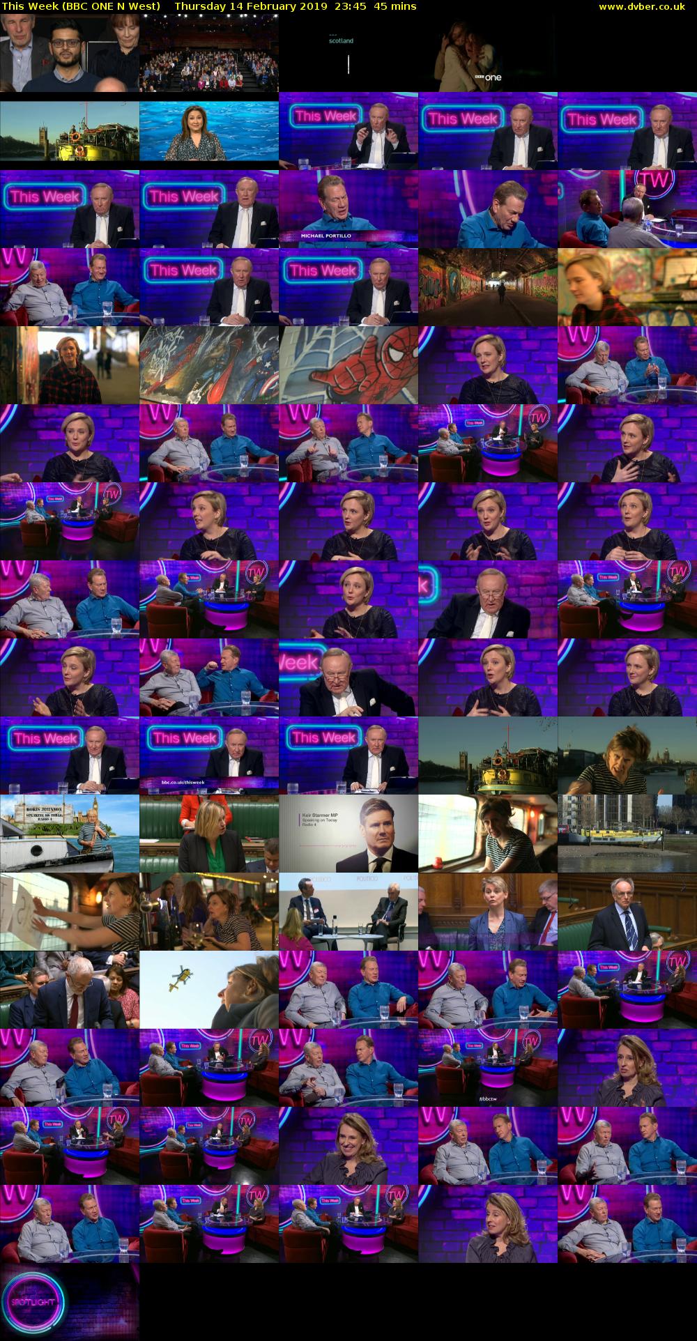 This Week (BBC ONE N West) Thursday 14 February 2019 23:45 - 00:30