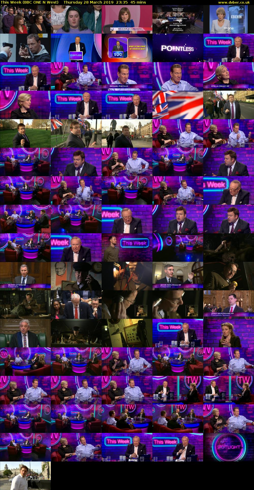This Week (BBC ONE N West) Thursday 28 March 2019 23:35 - 00:20