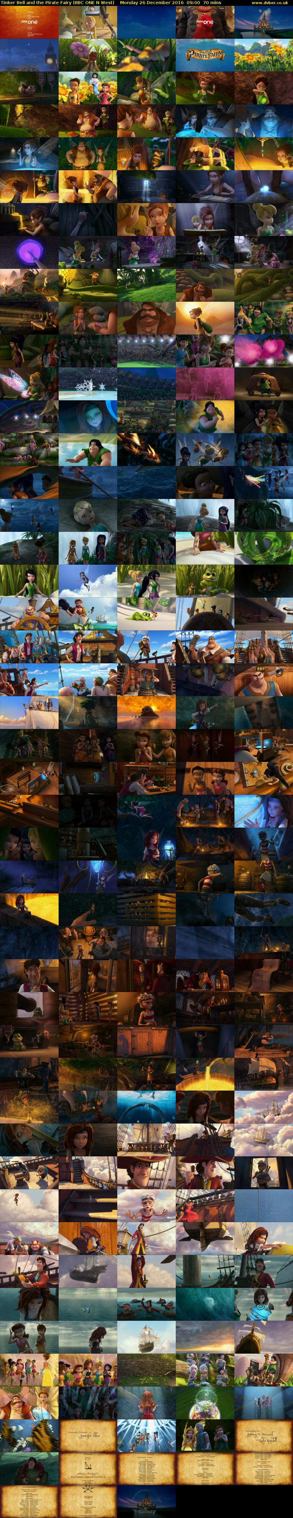 Tinker Bell and the Pirate Fairy (BBC ONE N West) Monday 26 December 2016 09:00 - 10:10