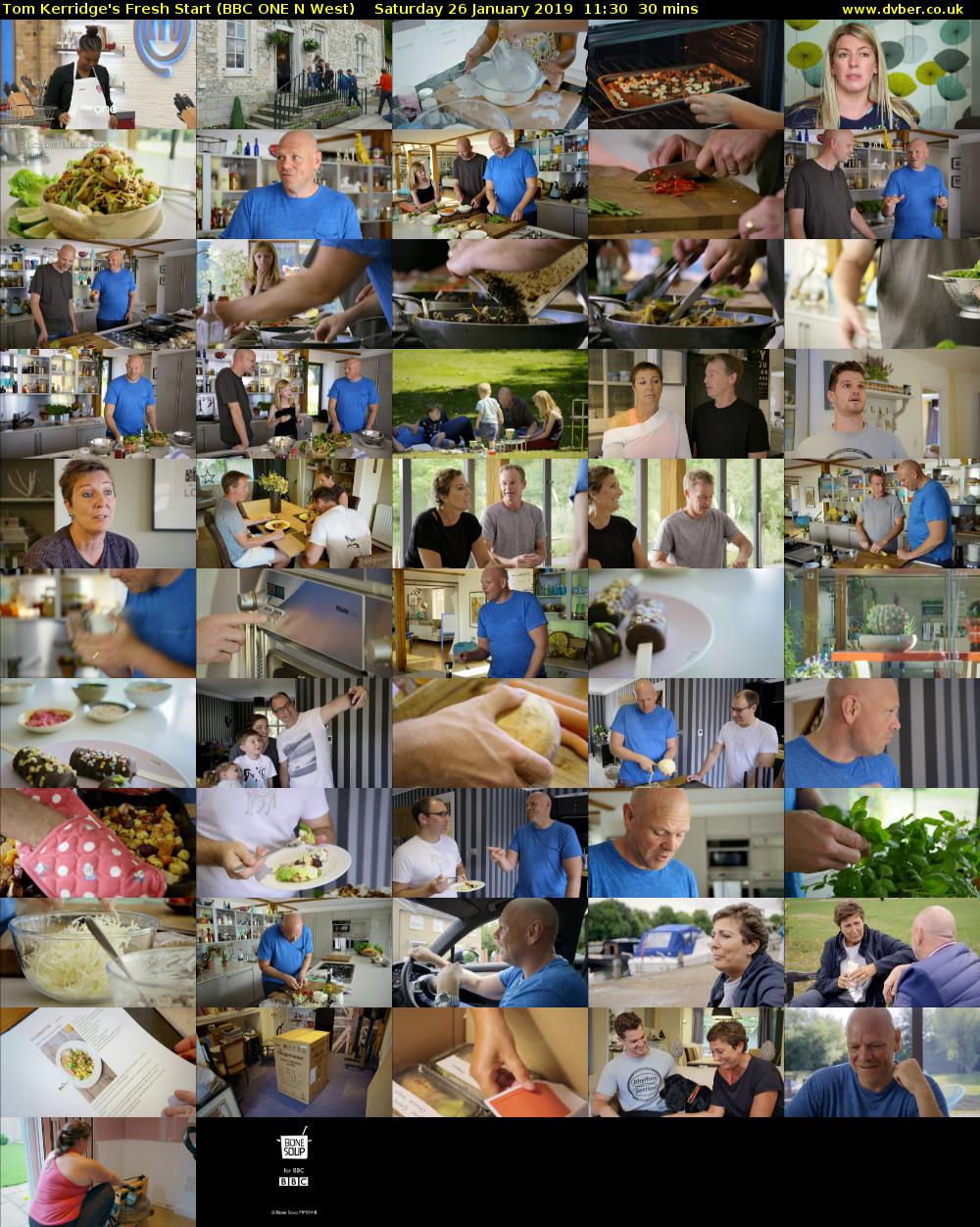 Tom Kerridge's Fresh Start (BBC ONE N West) Saturday 26 January 2019 11:30 - 12:00