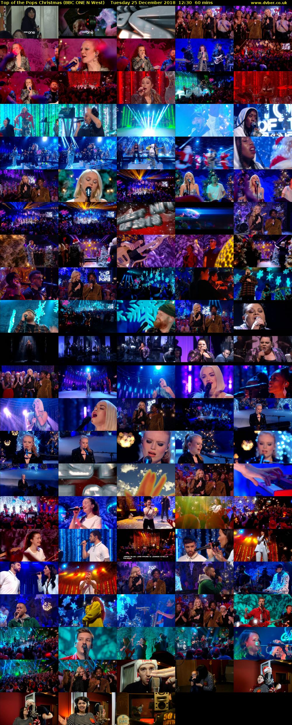Top of the Pops Christmas (BBC ONE N West) Tuesday 25 December 2018 12:30 - 13:30