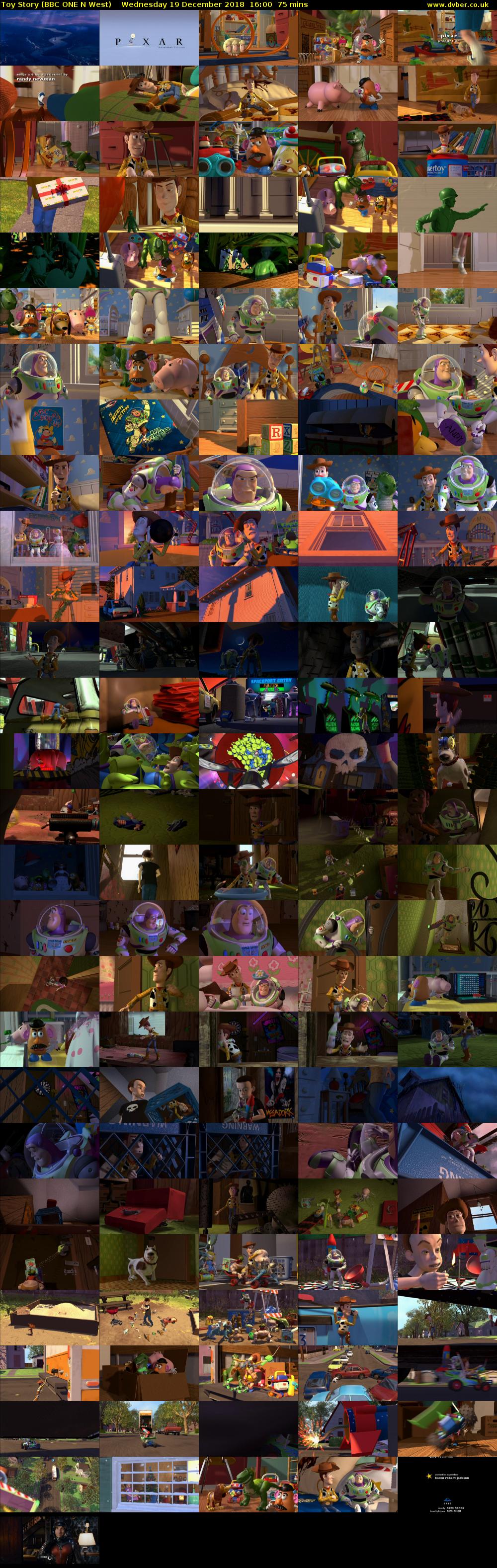 Toy Story (BBC ONE N West) Wednesday 19 December 2018 16:00 - 17:15