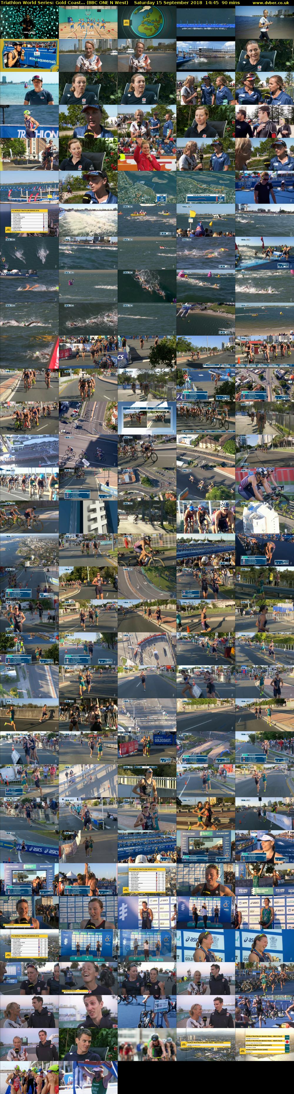 Triathlon World Series: Gold Coast... (BBC ONE N West) Saturday 15 September 2018 14:45 - 16:15