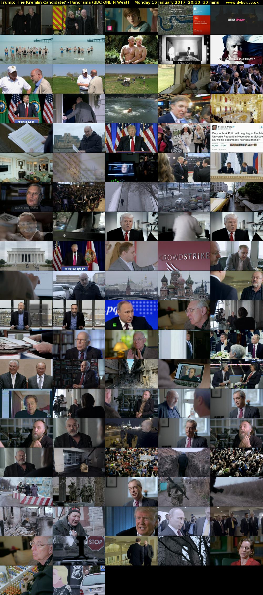 Trump: The Kremlin Candidate? - Panorama (BBC ONE N West) Monday 16 January 2017 20:30 - 21:00