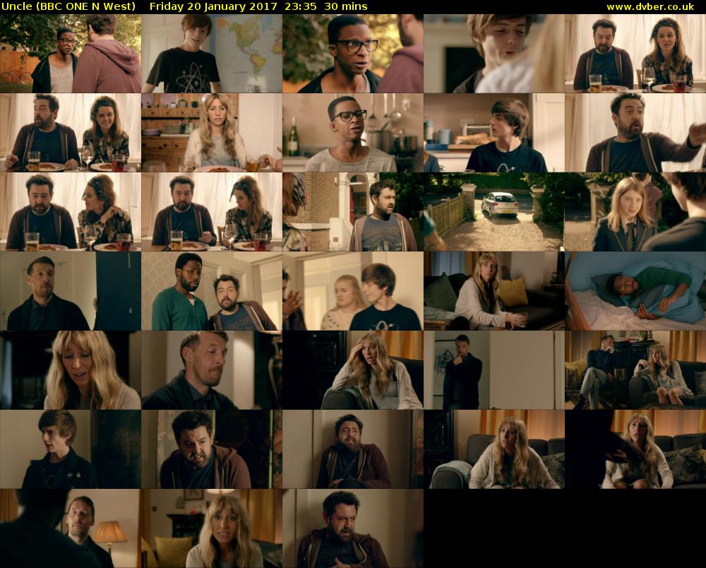 Uncle (BBC ONE N West) Friday 20 January 2017 23:35 - 00:05