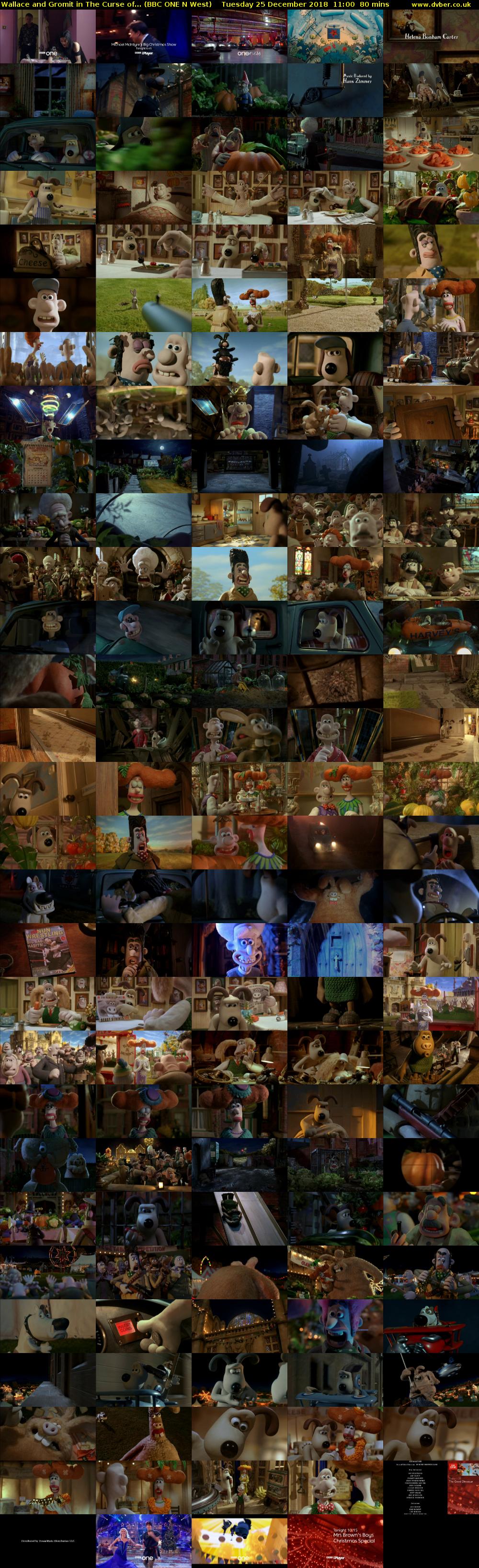 Wallace and Gromit in The Curse of... (BBC ONE N West) Tuesday 25 December 2018 11:00 - 12:20