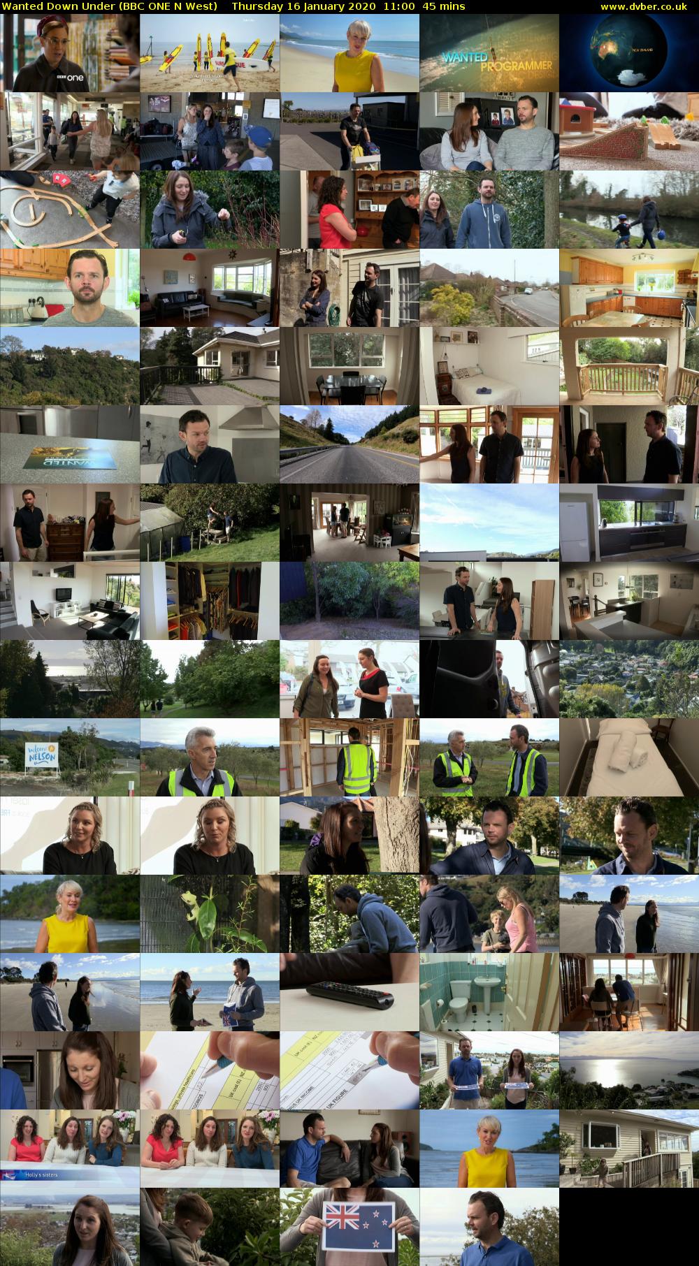 Wanted Down Under (BBC ONE N West) Thursday 16 January 2020 11:00 - 11:45