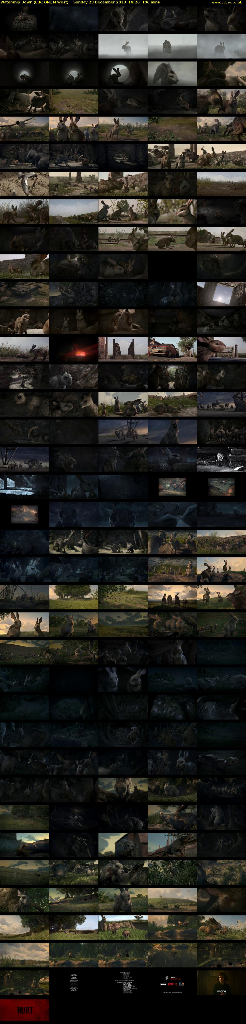 Watership Down (BBC ONE N West) Sunday 23 December 2018 19:20 - 21:00