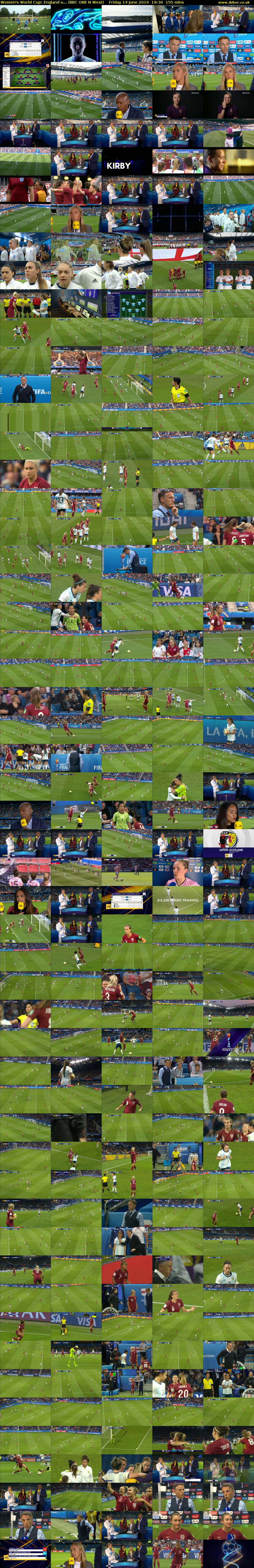 Women's World Cup: England v... (BBC ONE N West) Friday 14 June 2019 19:30 - 22:05