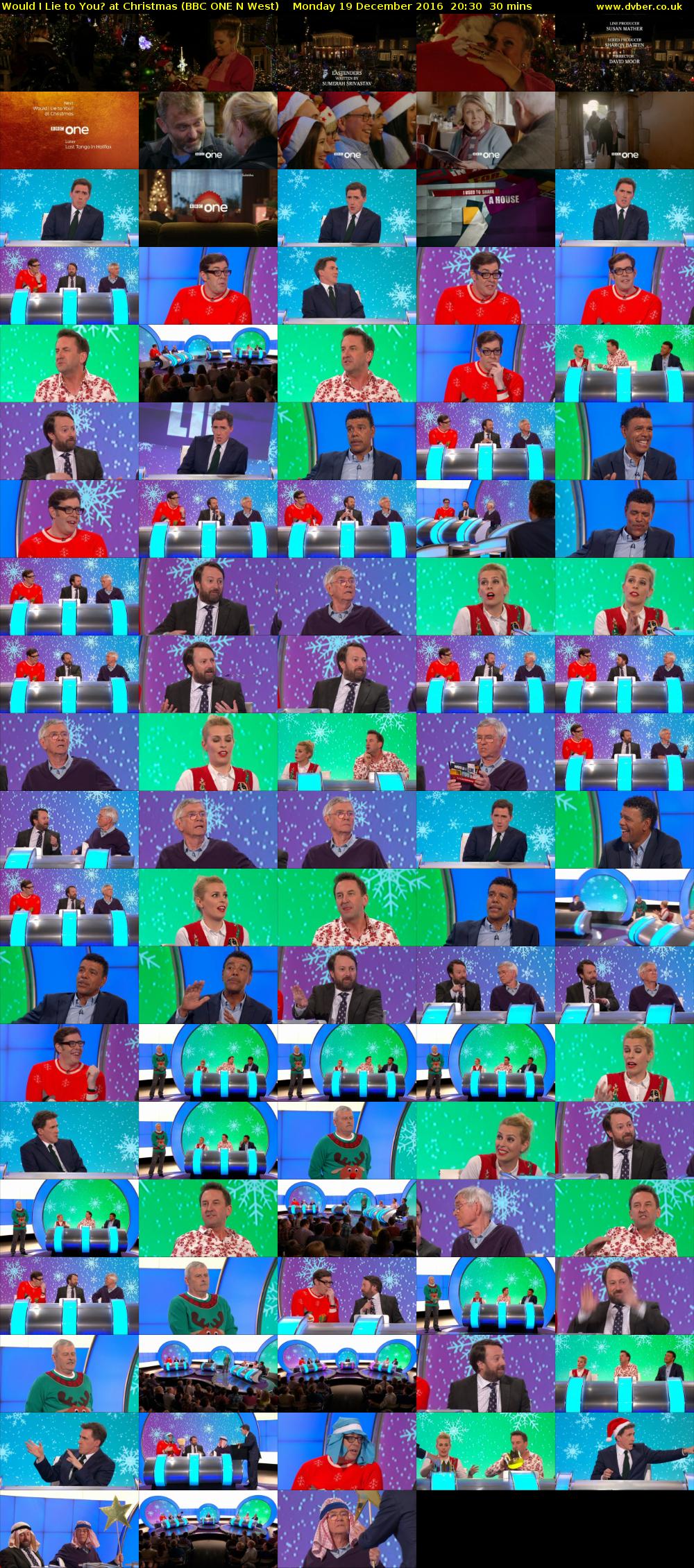 Would I Lie to You? at Christmas (BBC ONE N West) Monday 19 December 2016 20:30 - 21:00