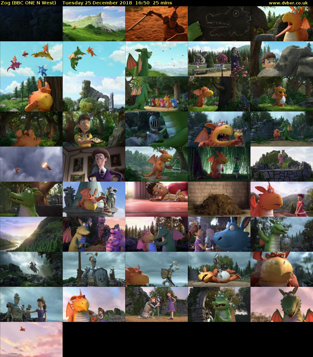 Zog (BBC ONE N West) Tuesday 25 December 2018 16:50 - 17:15