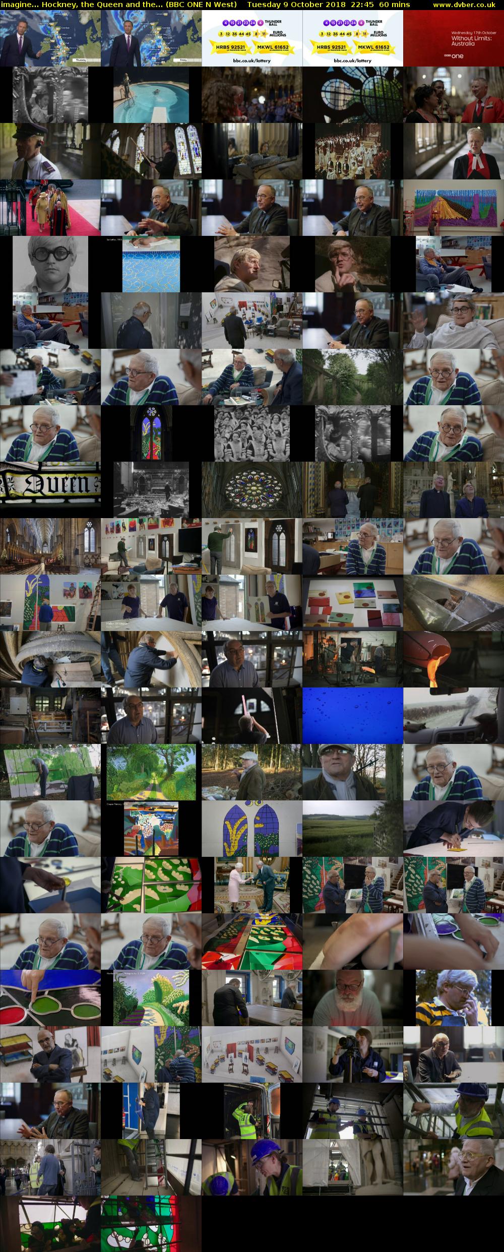 imagine... Hockney, the Queen and the... (BBC ONE N West) Tuesday 9 October 2018 22:45 - 23:45