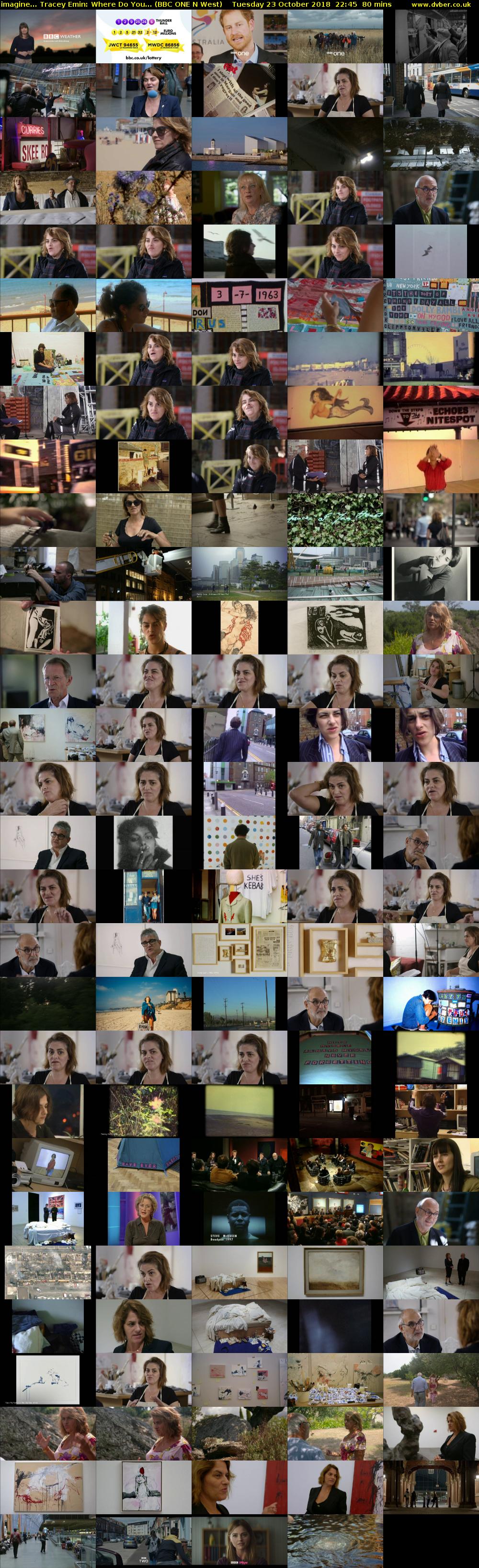 imagine... Tracey Emin: Where Do You... (BBC ONE N West) Tuesday 23 October 2018 22:45 - 00:05